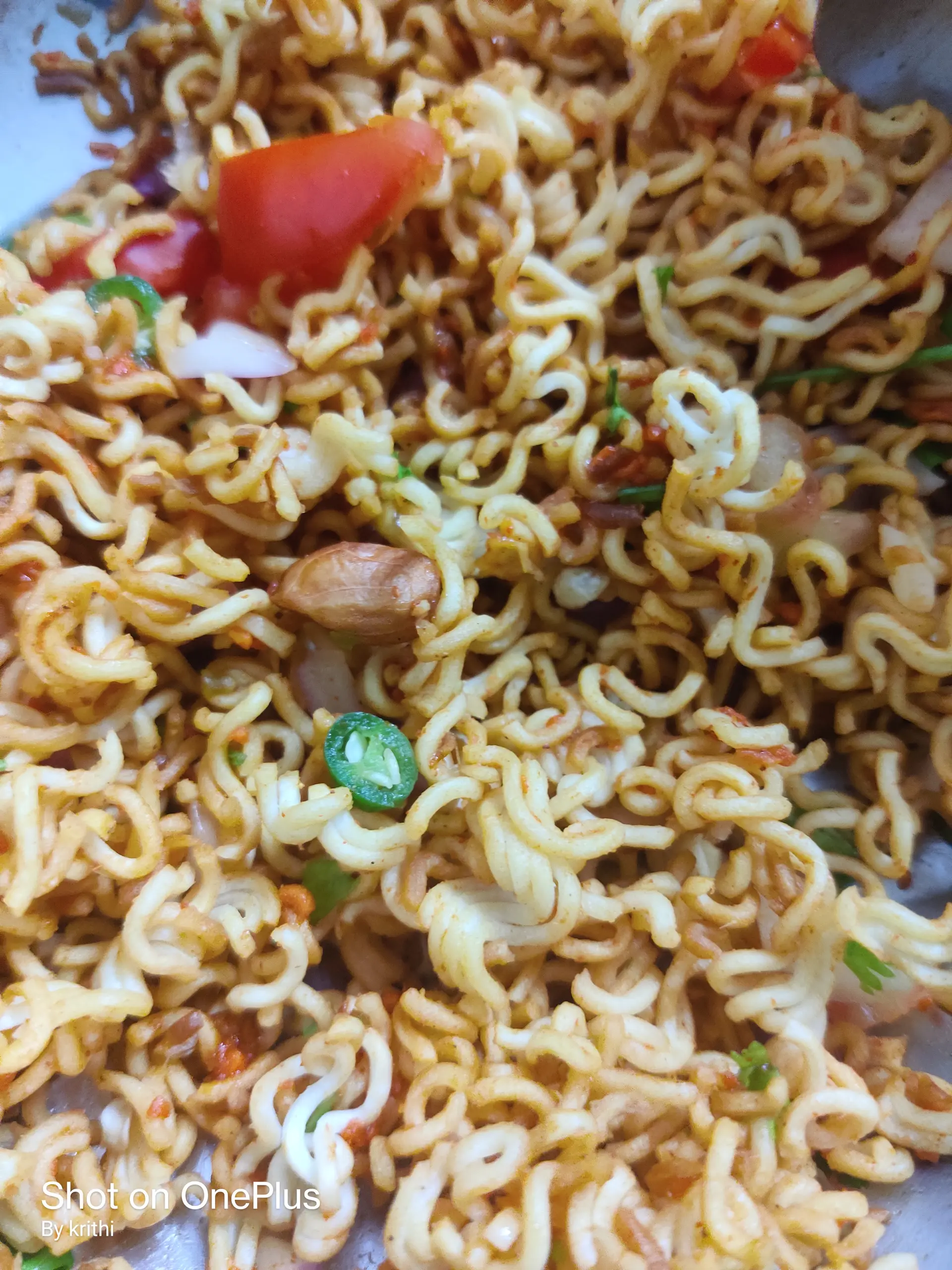 A cook's photo of Maggi Bhel