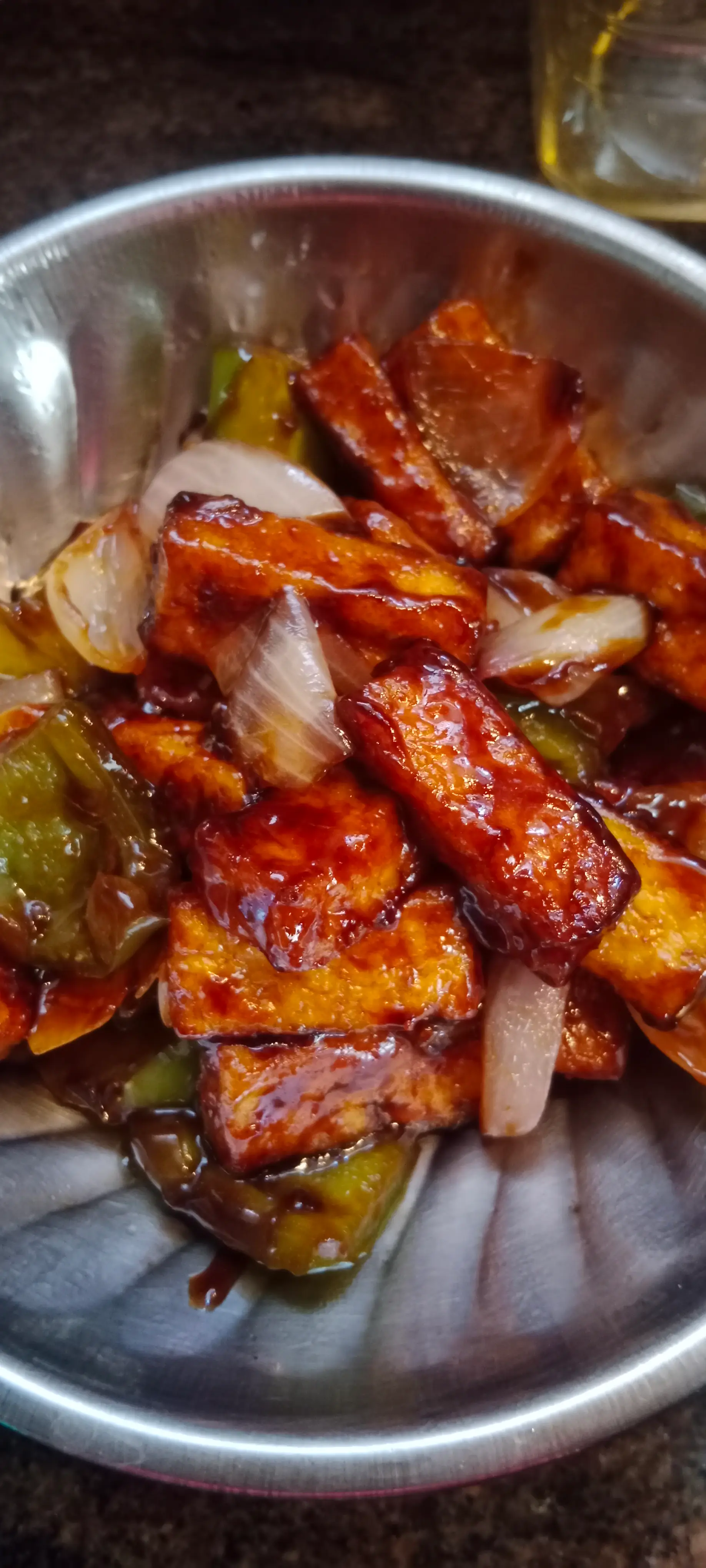 A cook's photo of Paneer Teriyaki