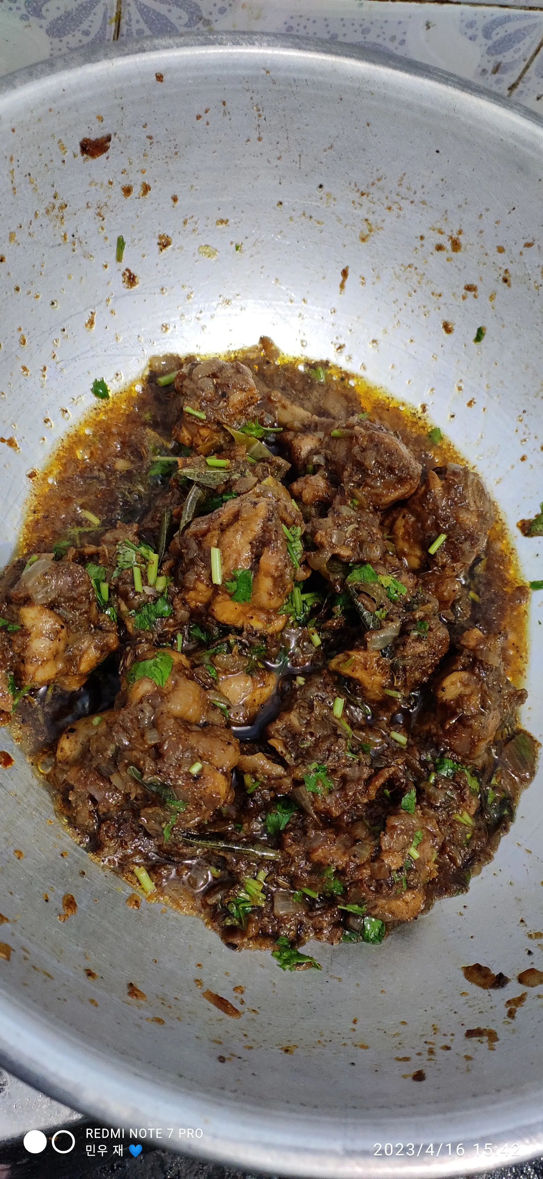 A cook's photo of Andhra Pepper Chicken