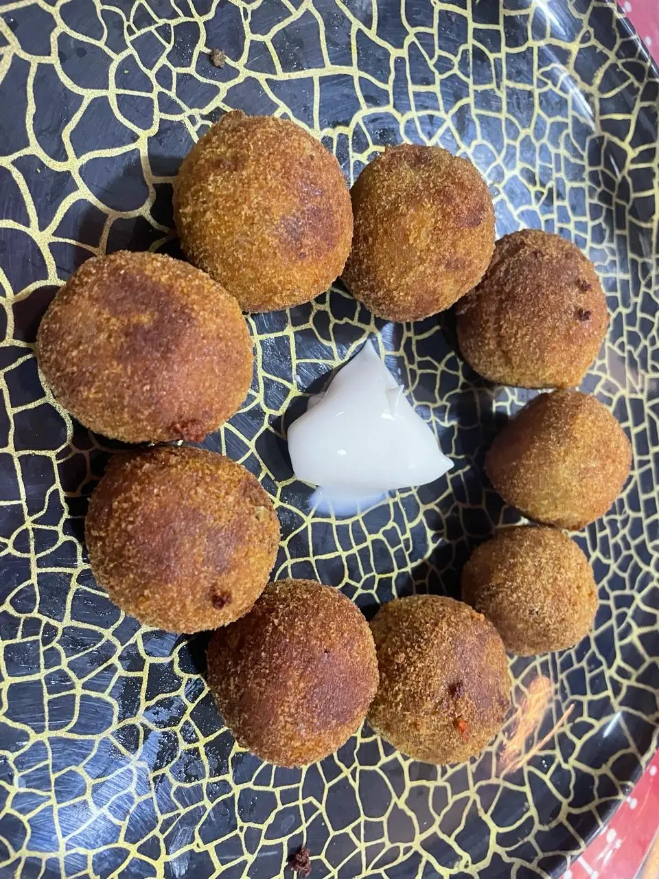 A cook's photo of Fish Balls