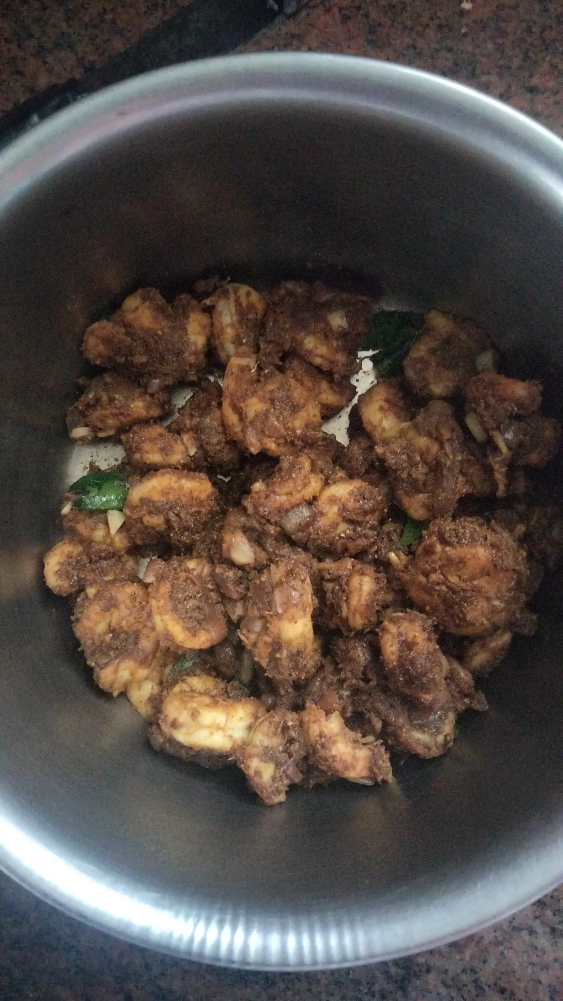 A cook's photo of Prawn Pepper Fry