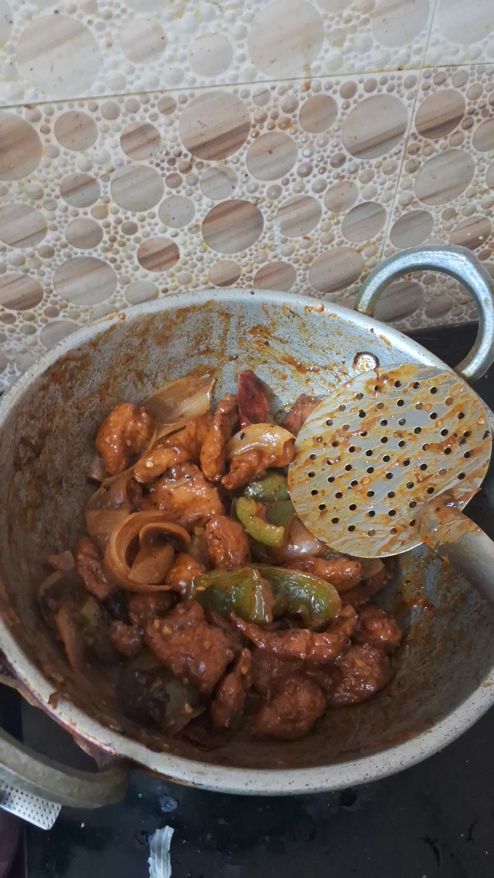 A cook's photo of Dragon Chicken