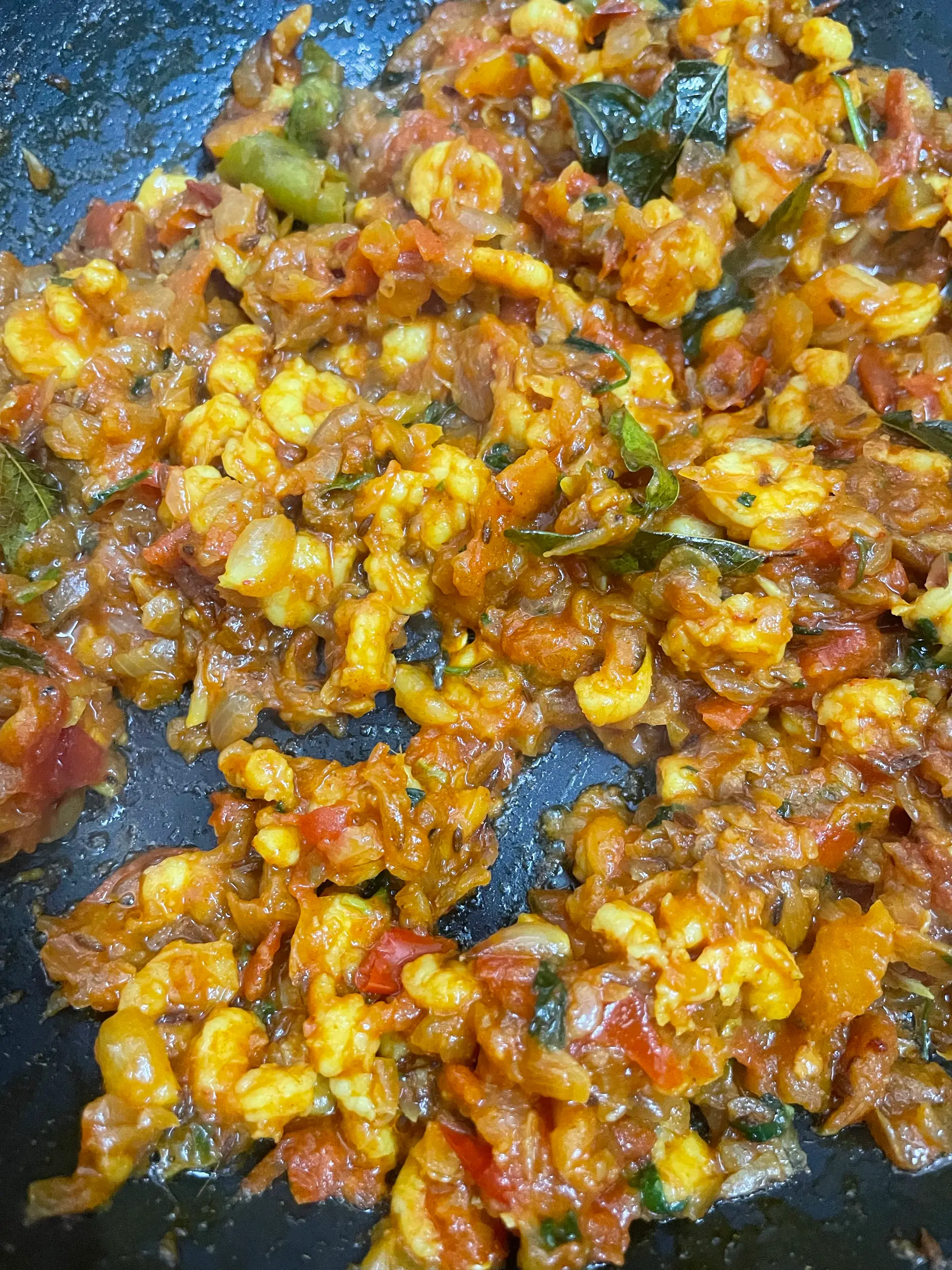 A cook's photo of Prawn Thokku