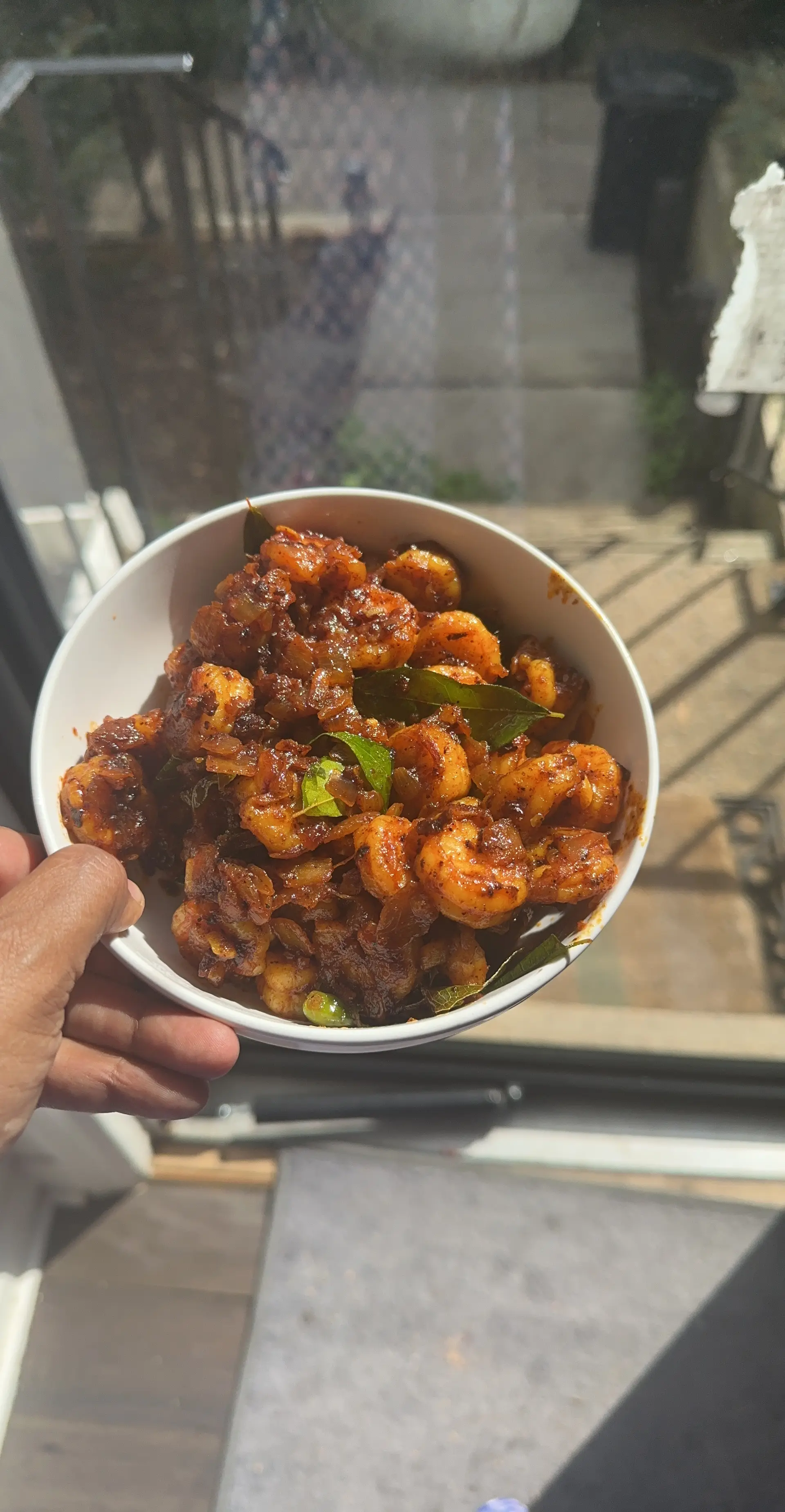 A cook's photo of Spicy Prawn Masala