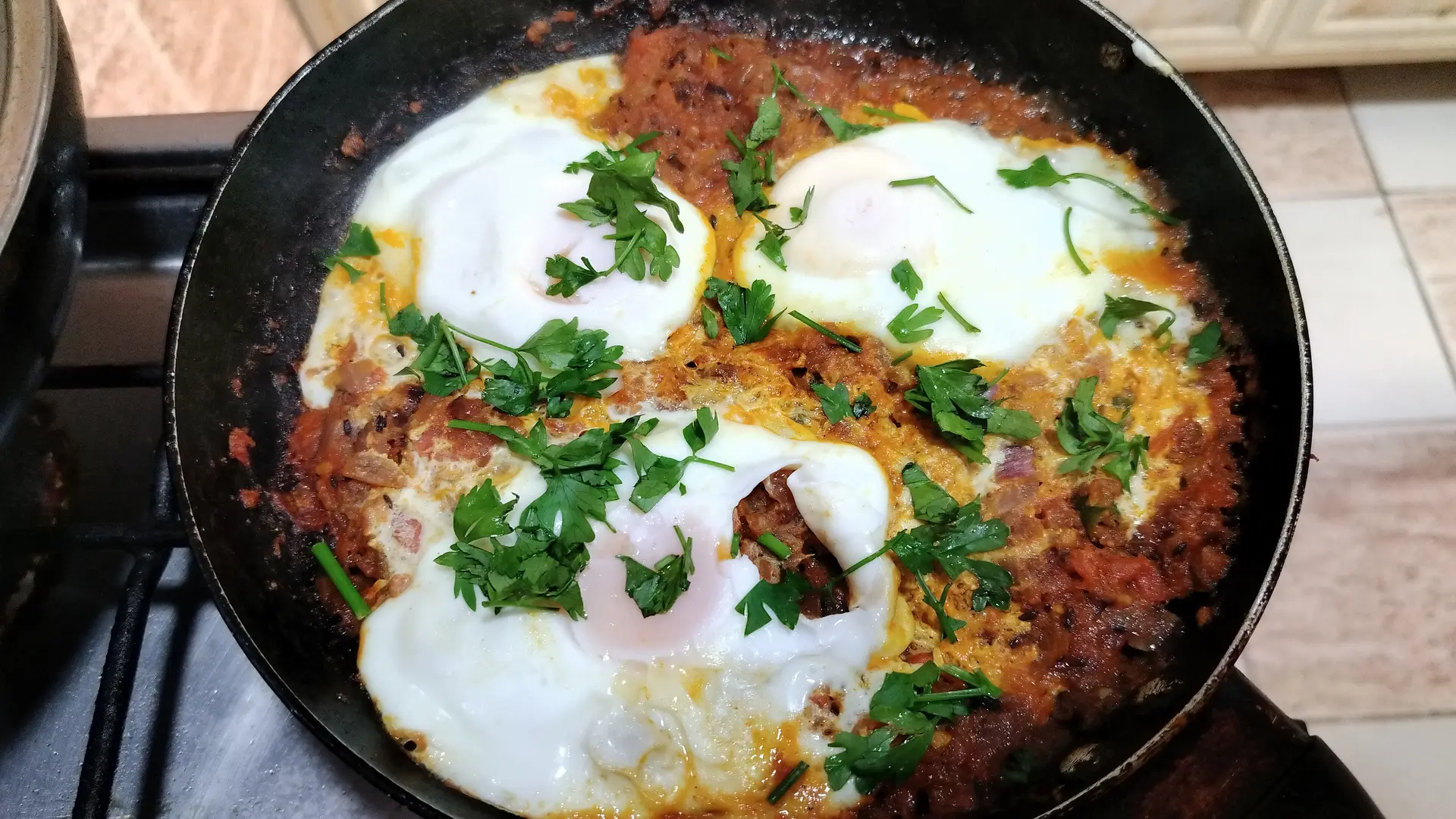 A cook's photo of Egg Drop Curry