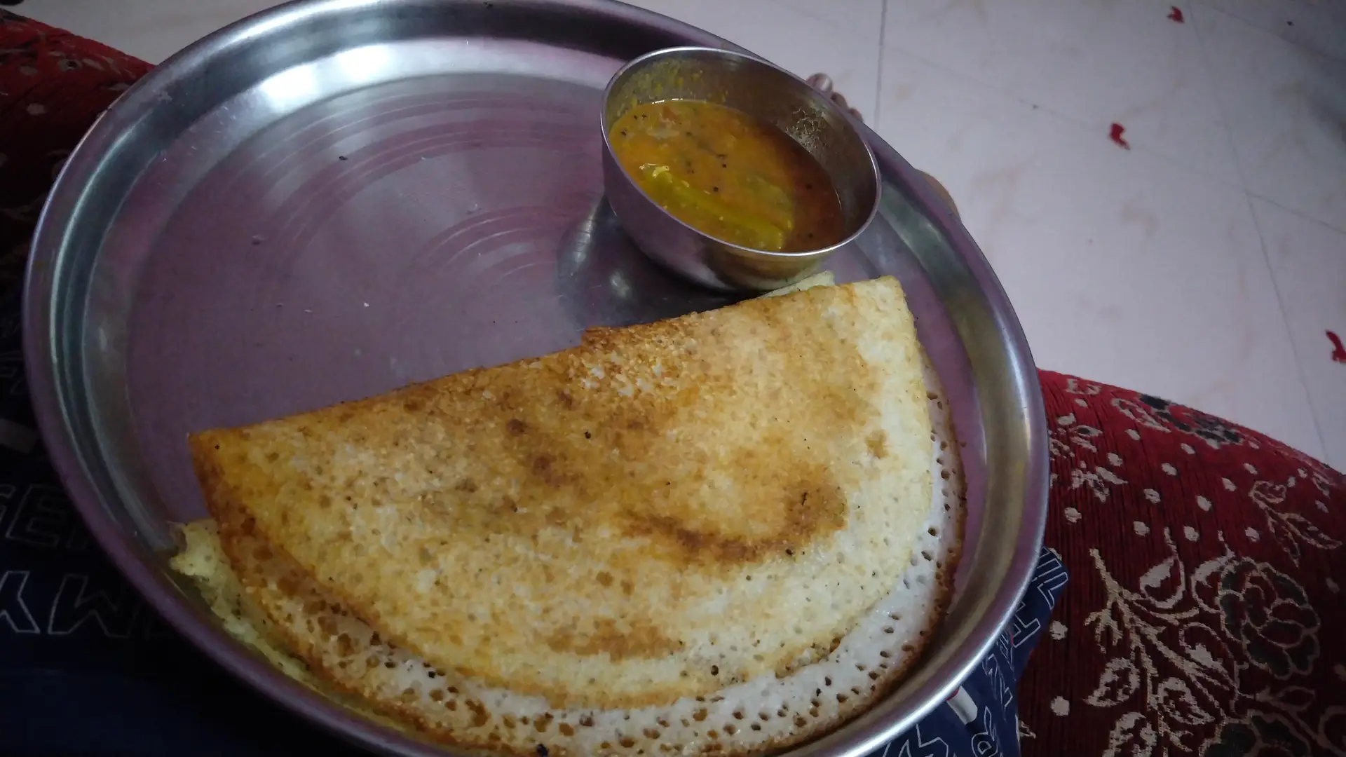 A cook's photo of Store bought batter - Crispy Dosa