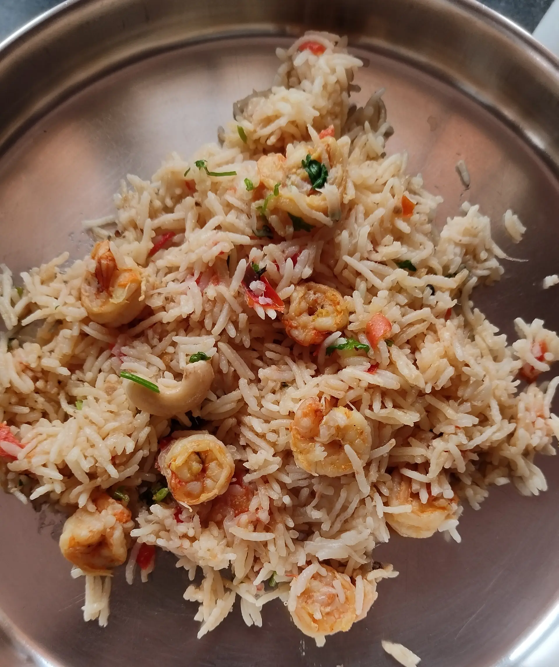 A cook's photo of Coconut Prawn Pulao
