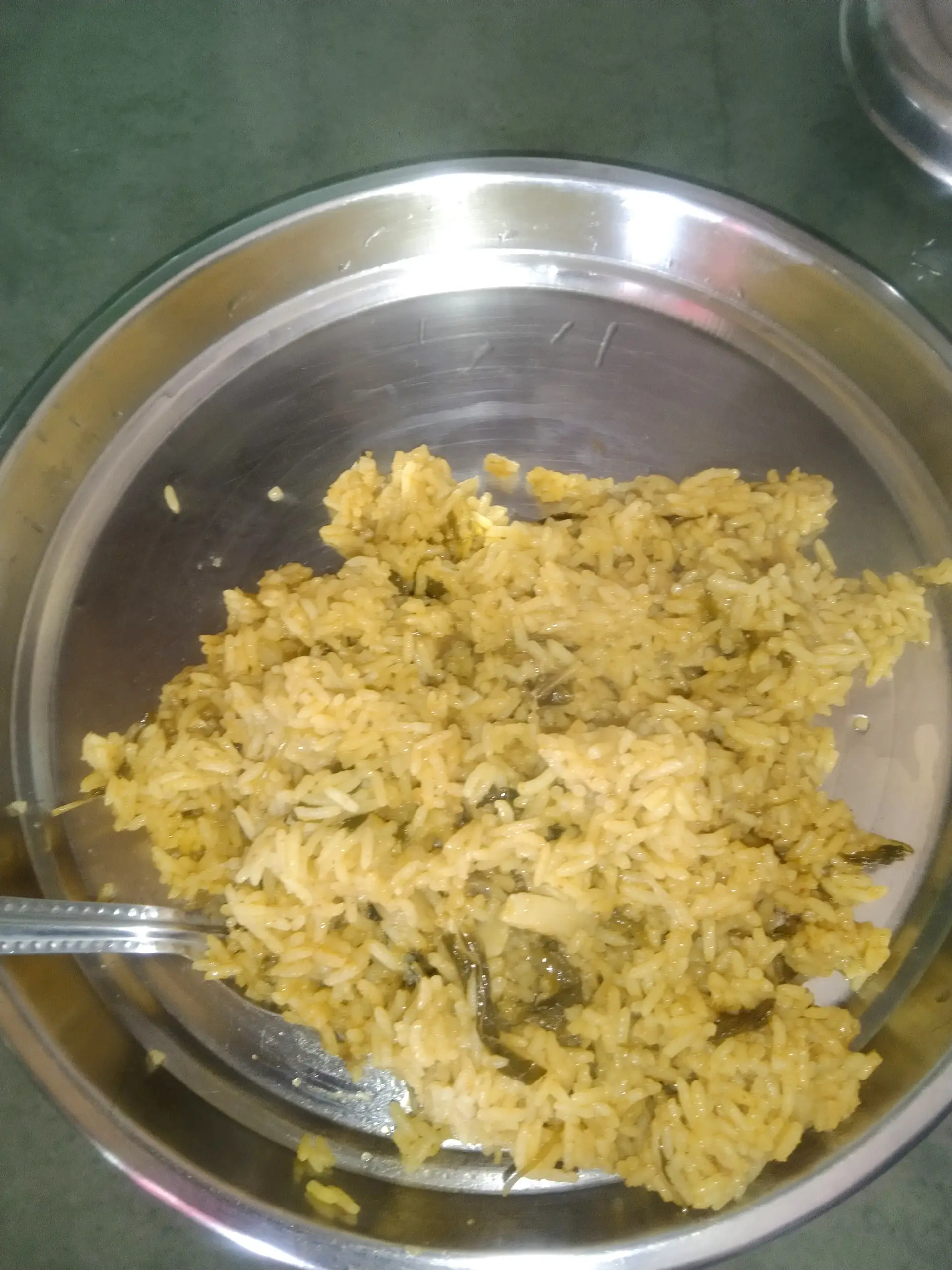 A cook's photo of Mushroom Biryani