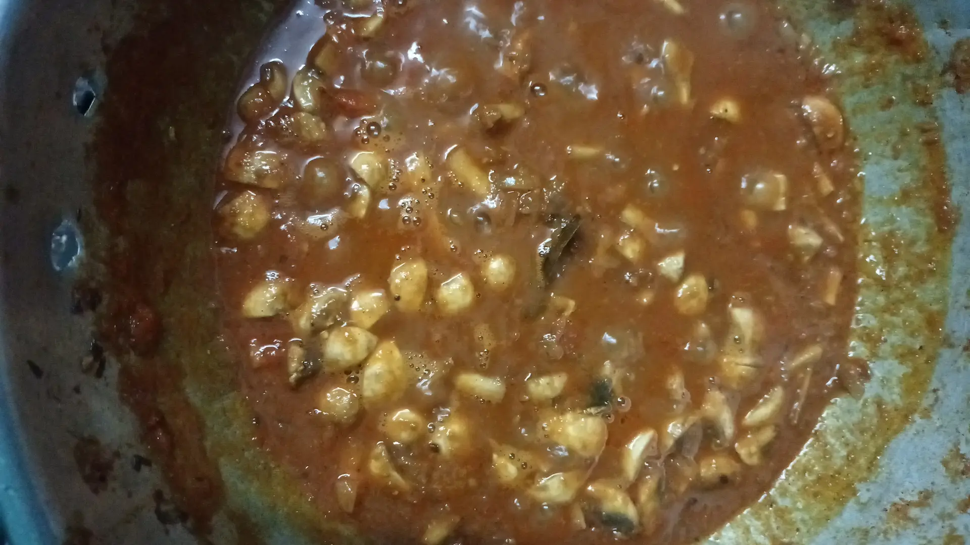 A cook's photo of Mushroom Masala