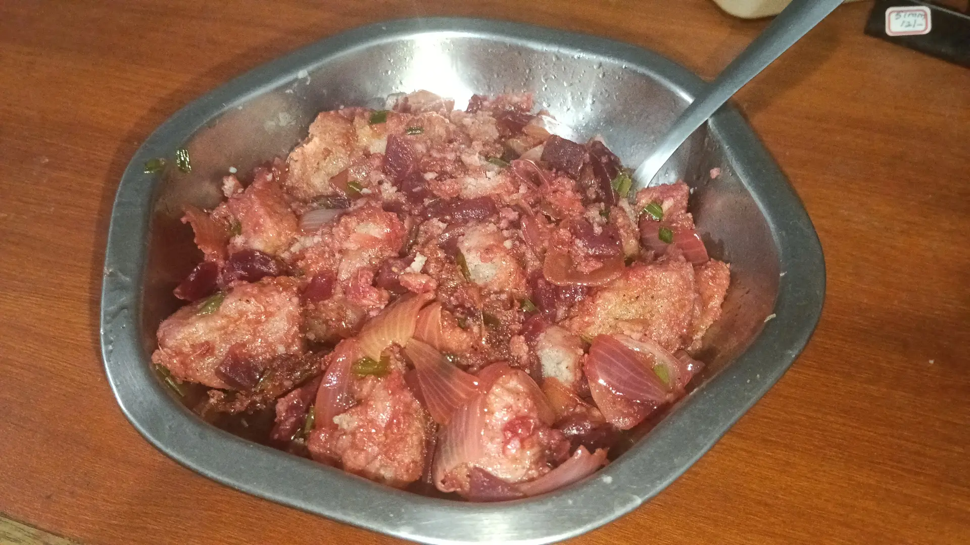 A cook's photo of Chilli Idly