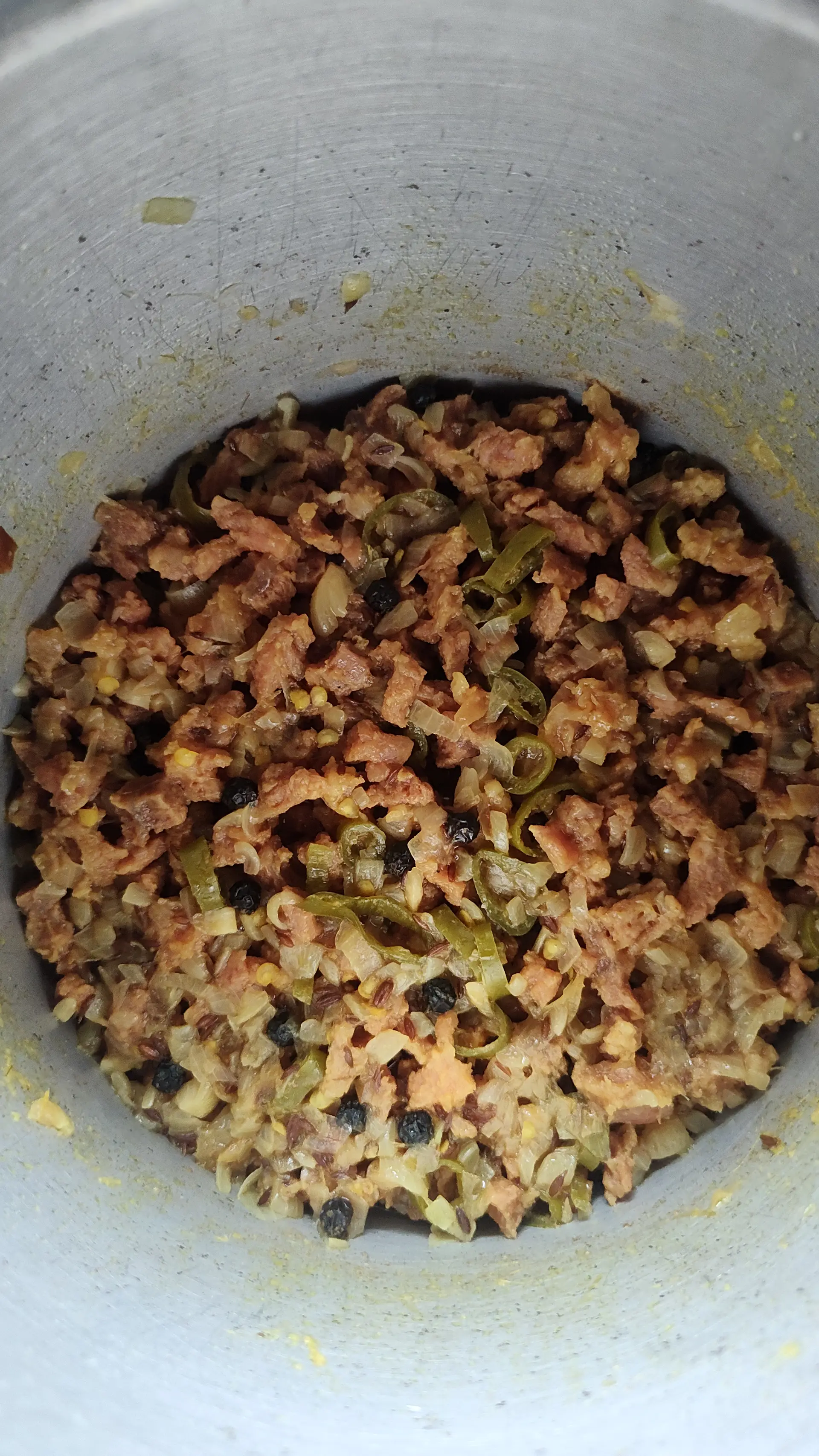 A cook's photo of Pachamilagai Mutton Curry
