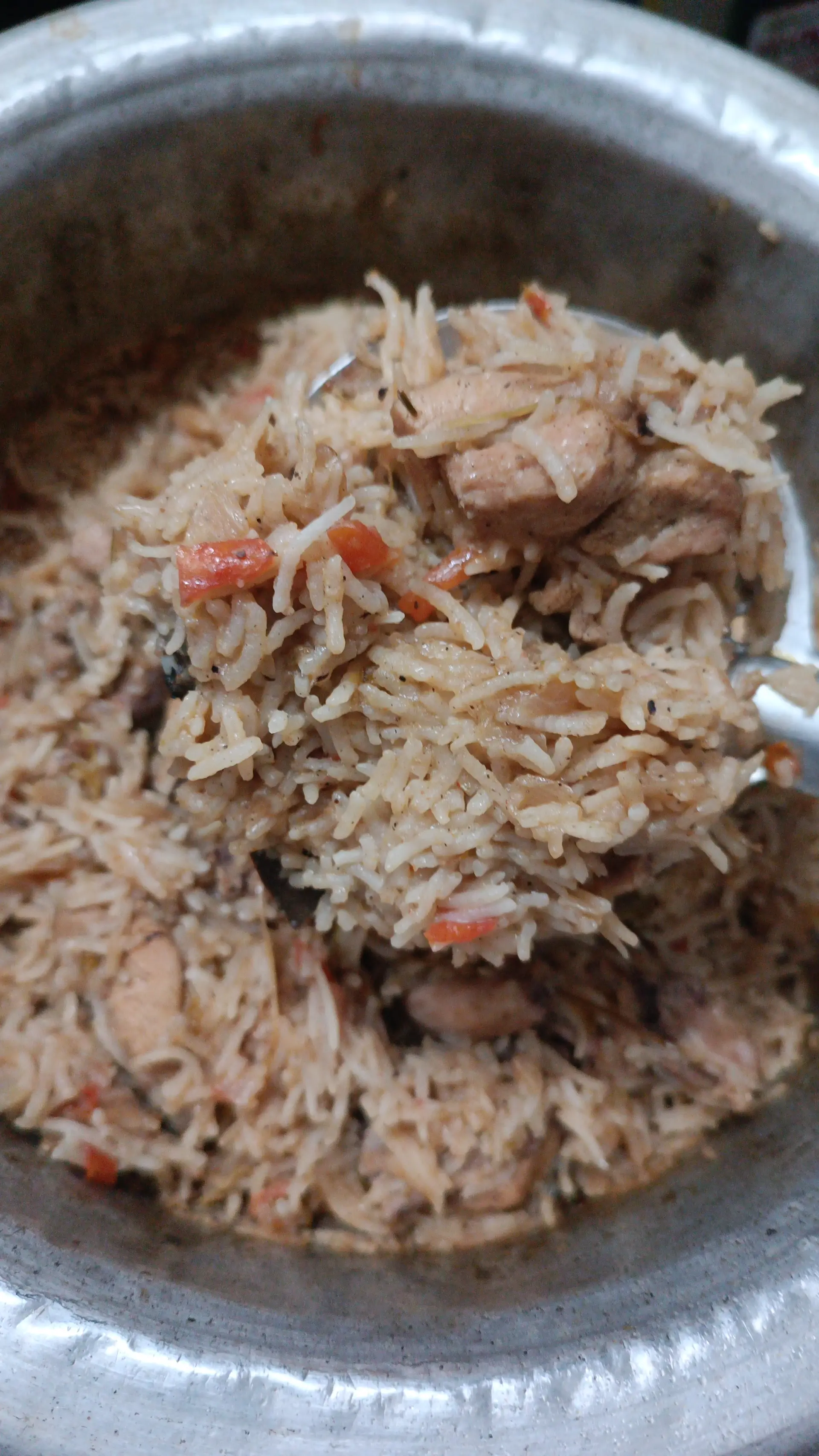 A cook's photo of White Chicken Pulao