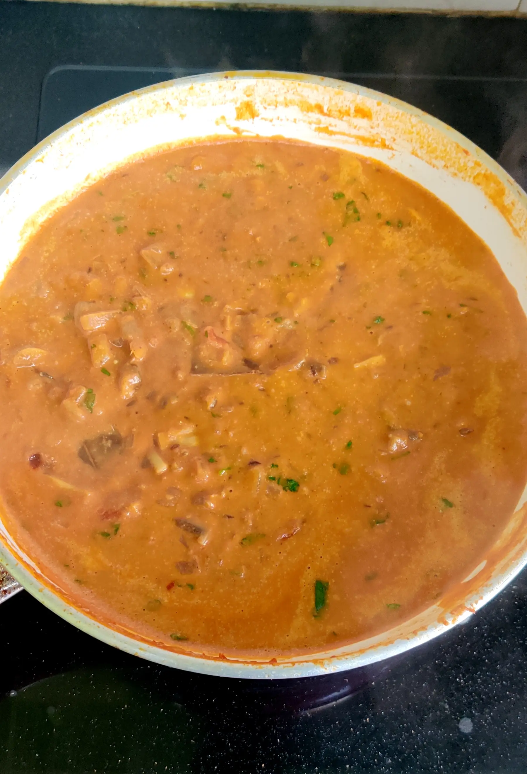 A cook's photo of Mushroom Masala
