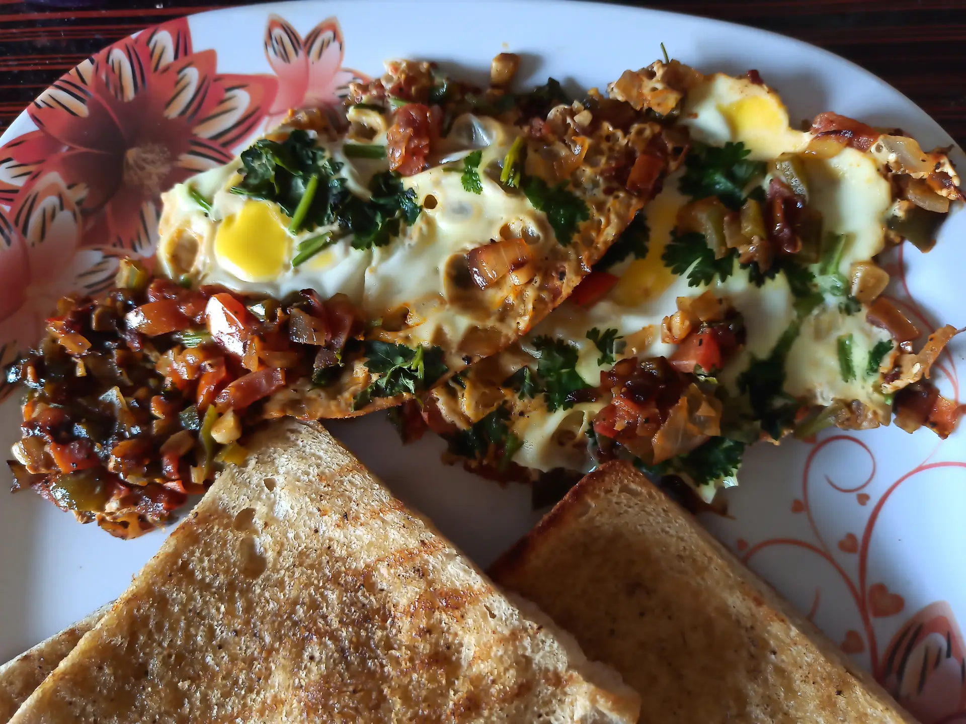 A cook's photo of Shakshuka