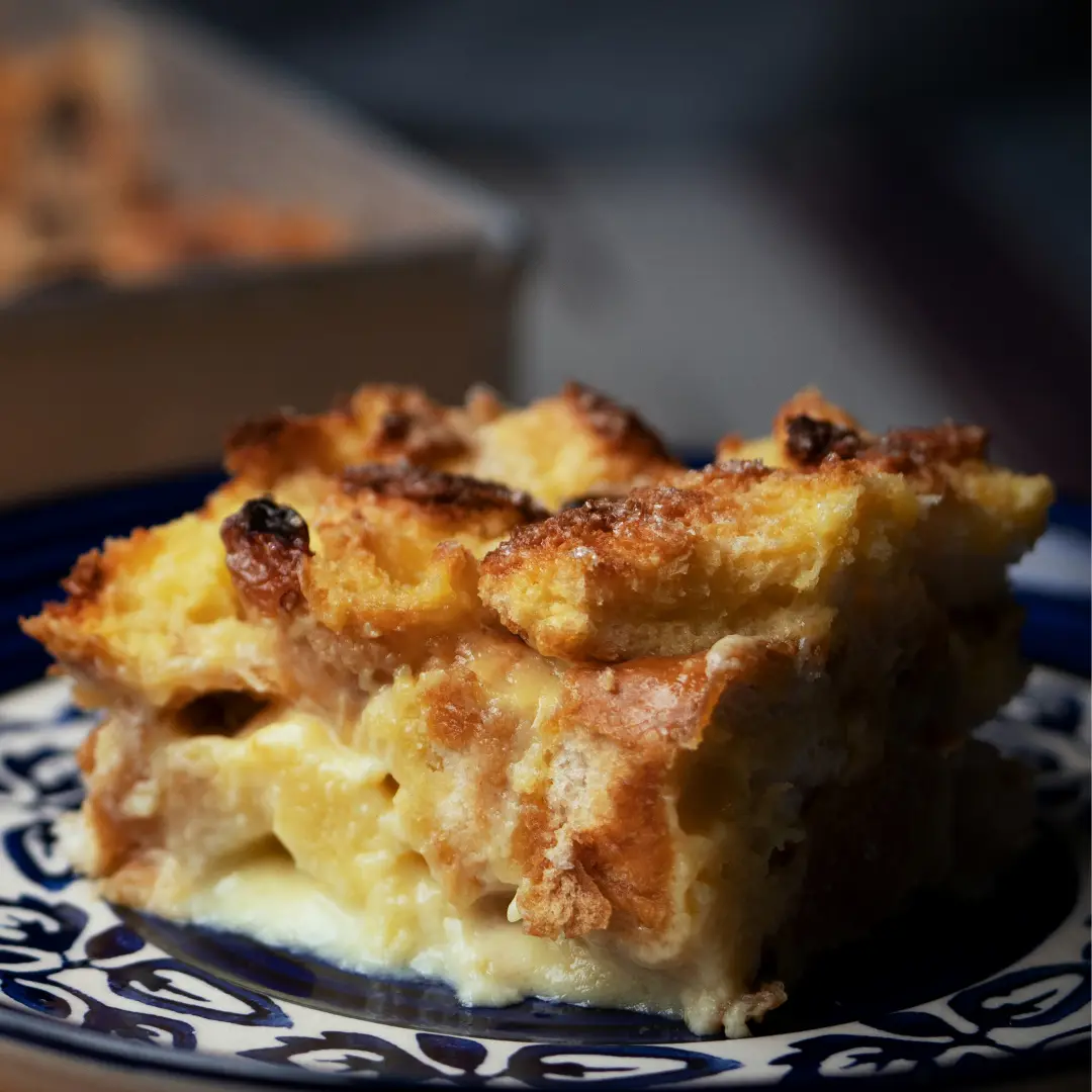Eggless Bread Pudding