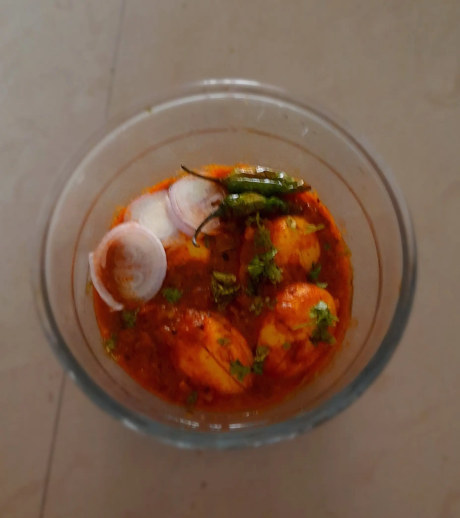 A cook's photo of Egg Curry