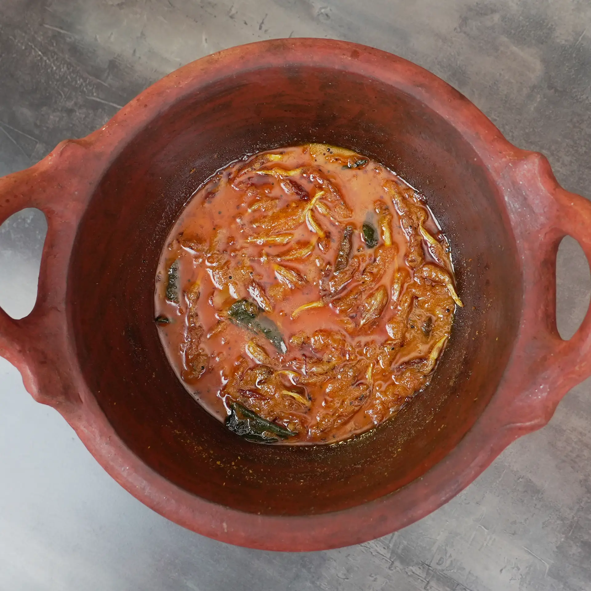 Vazhaipoo Veg Meen Kuzhambu