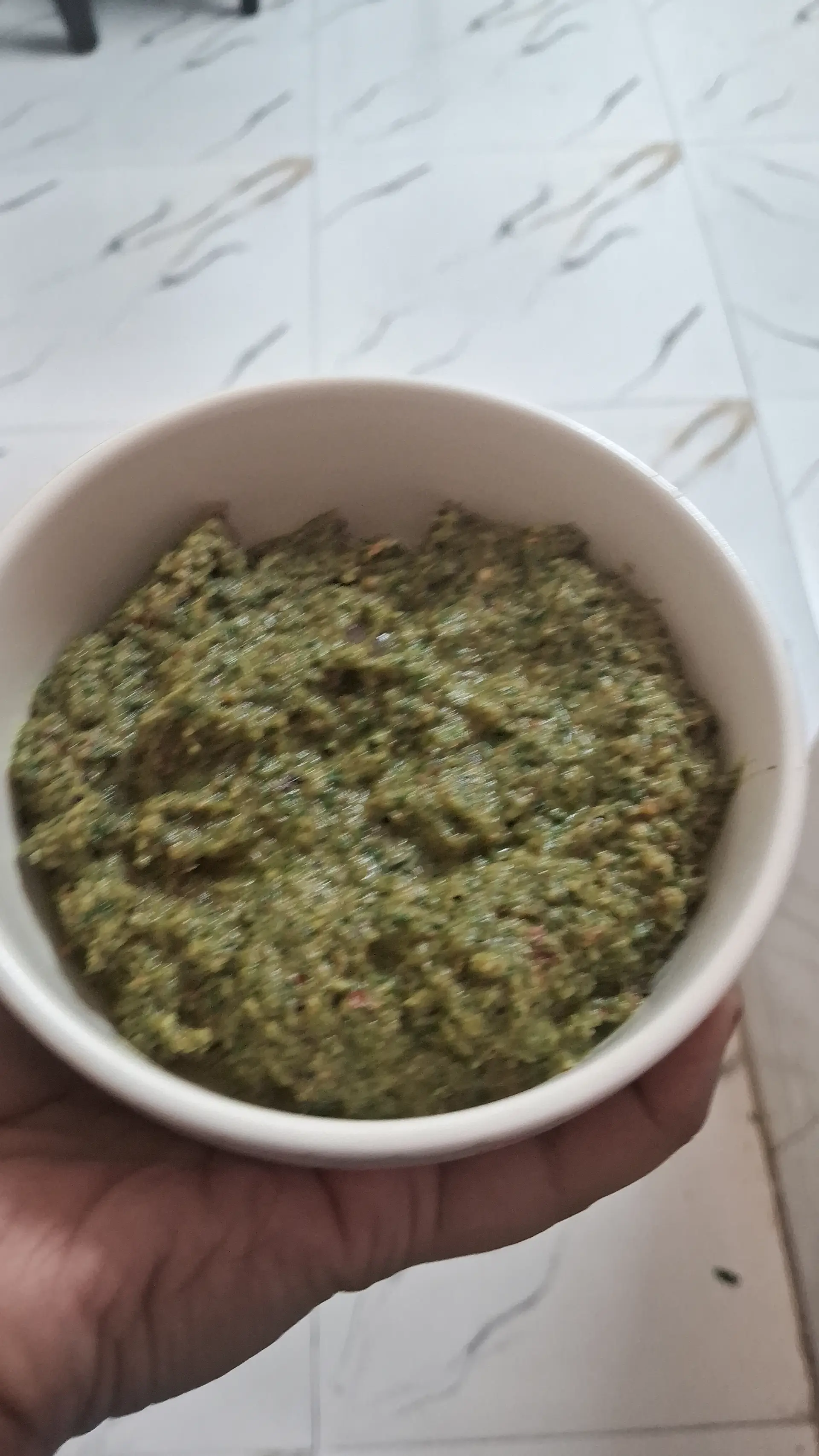 A cook's photo of Kothamalli Thogayal