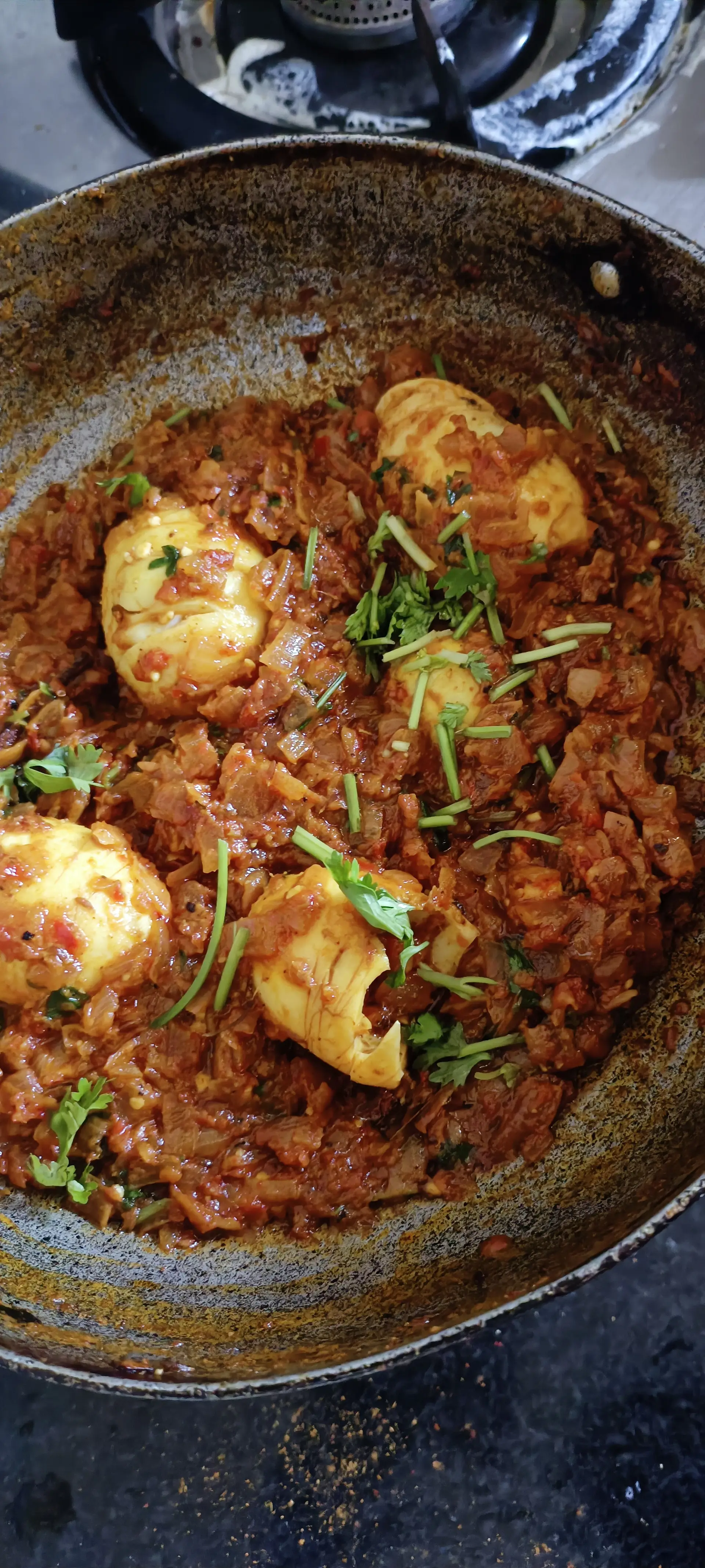 A cook's photo of Egg Curry