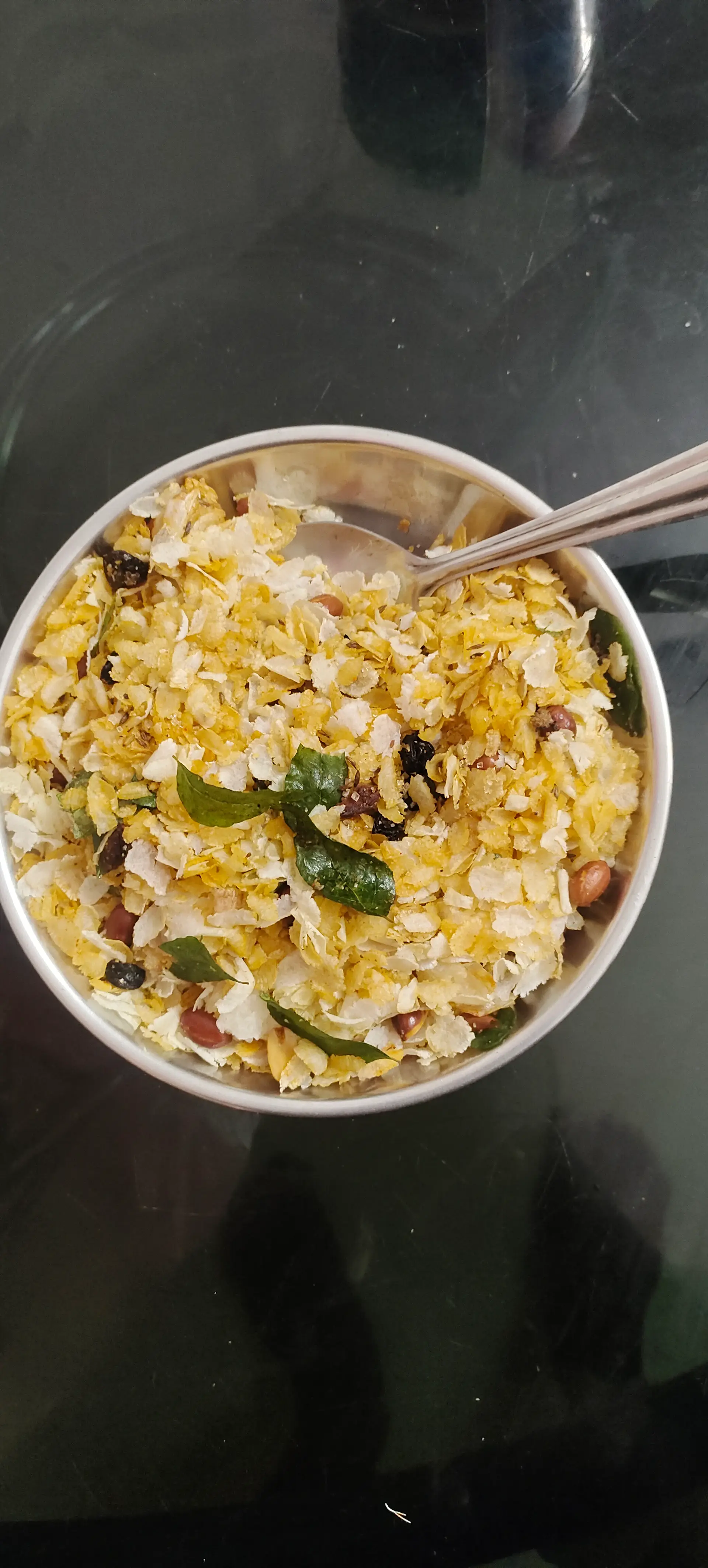 A cook's photo of Poha Chivda