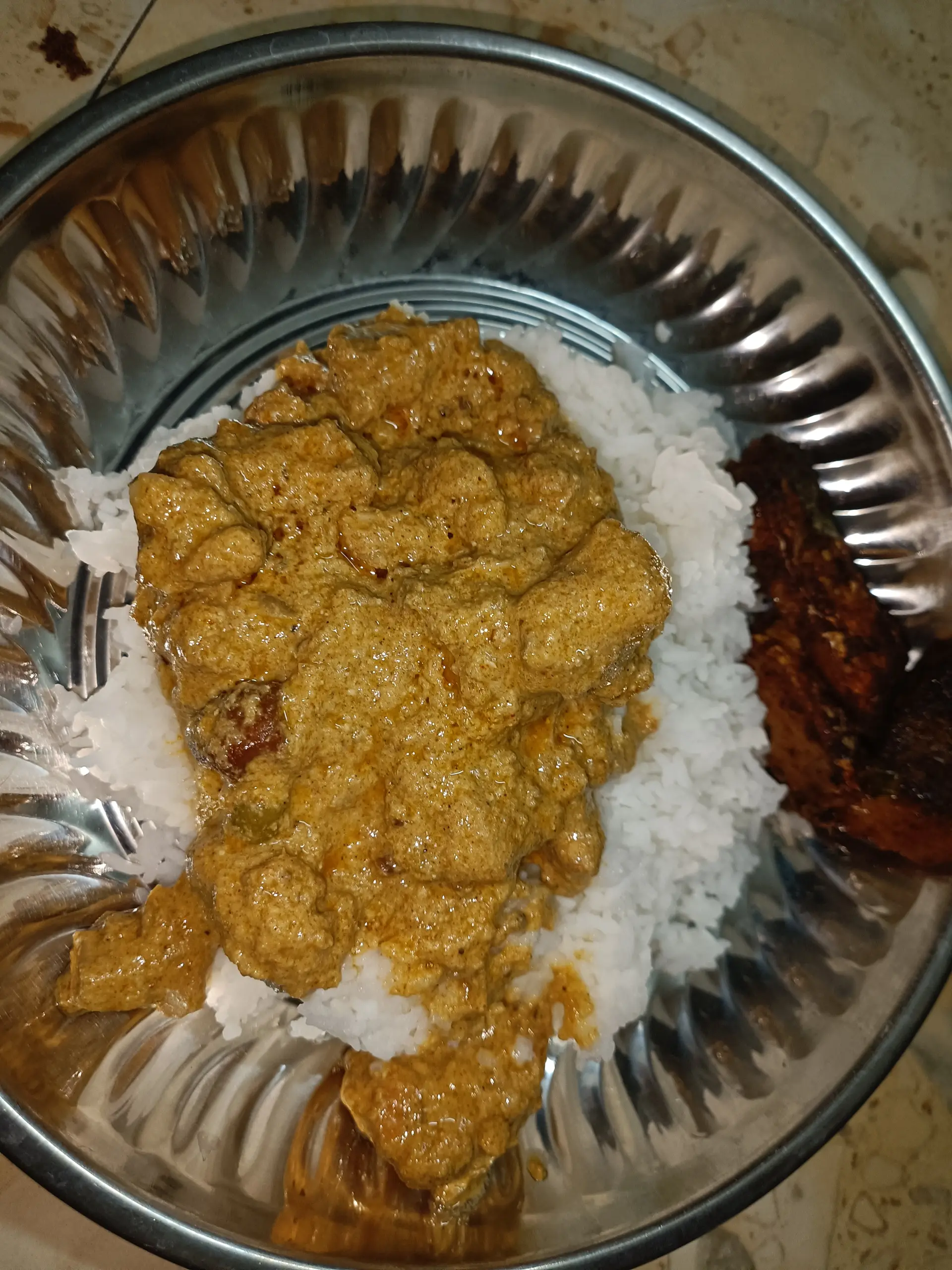 A cook's photo of Almond Chicken Curry