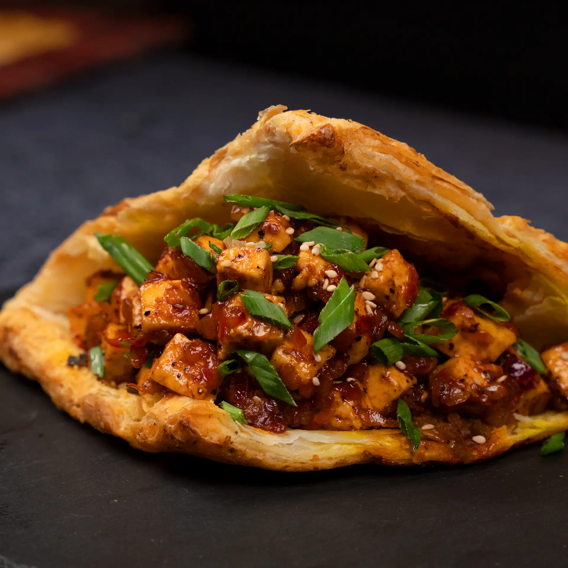 Chilli Paneer Puffs