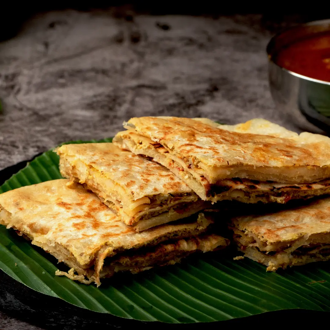 Egg Veechu Parotta