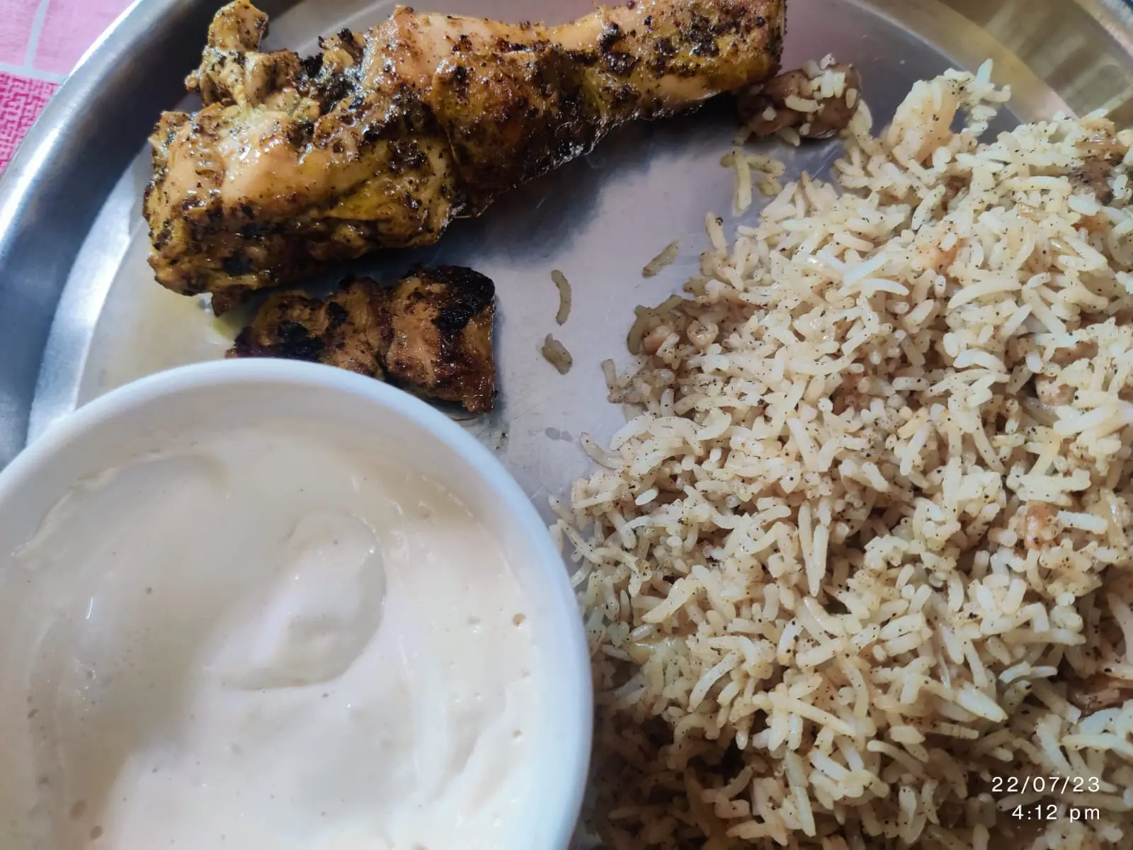 A cook's photo of Butter Garlic Mushroom Rice