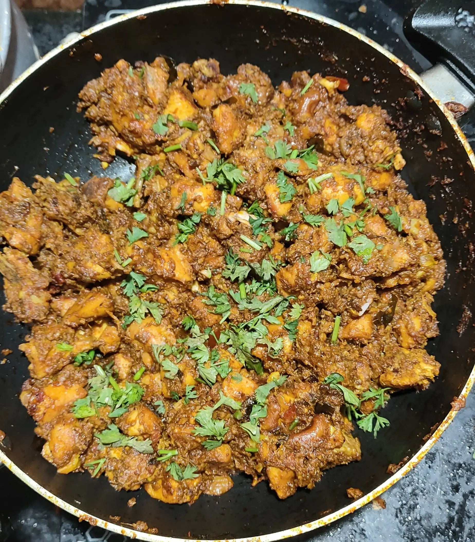 A cook's photo of Chettinad Chicken Chukka