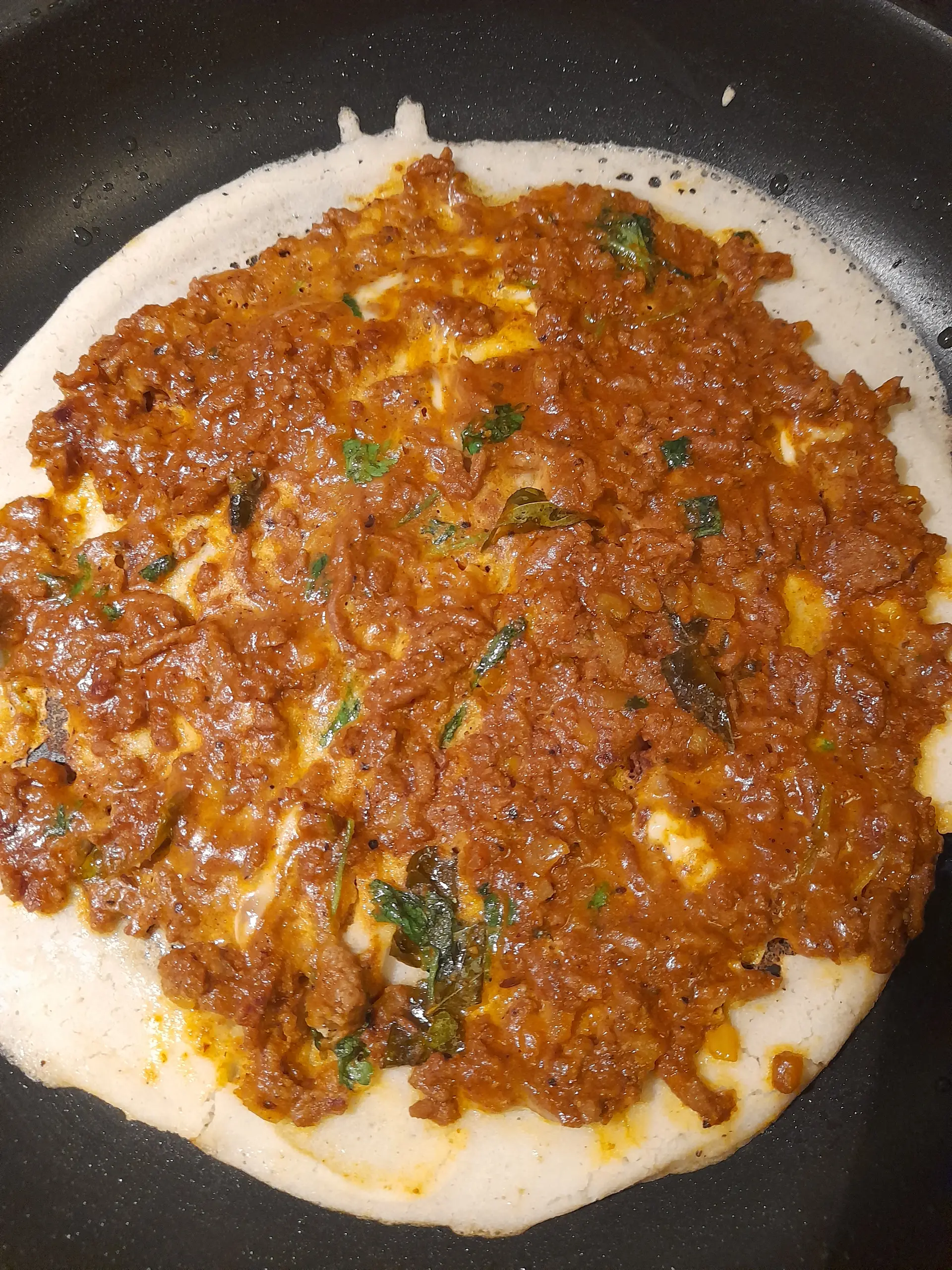 A cook's photo of Mutton Kari Dosa