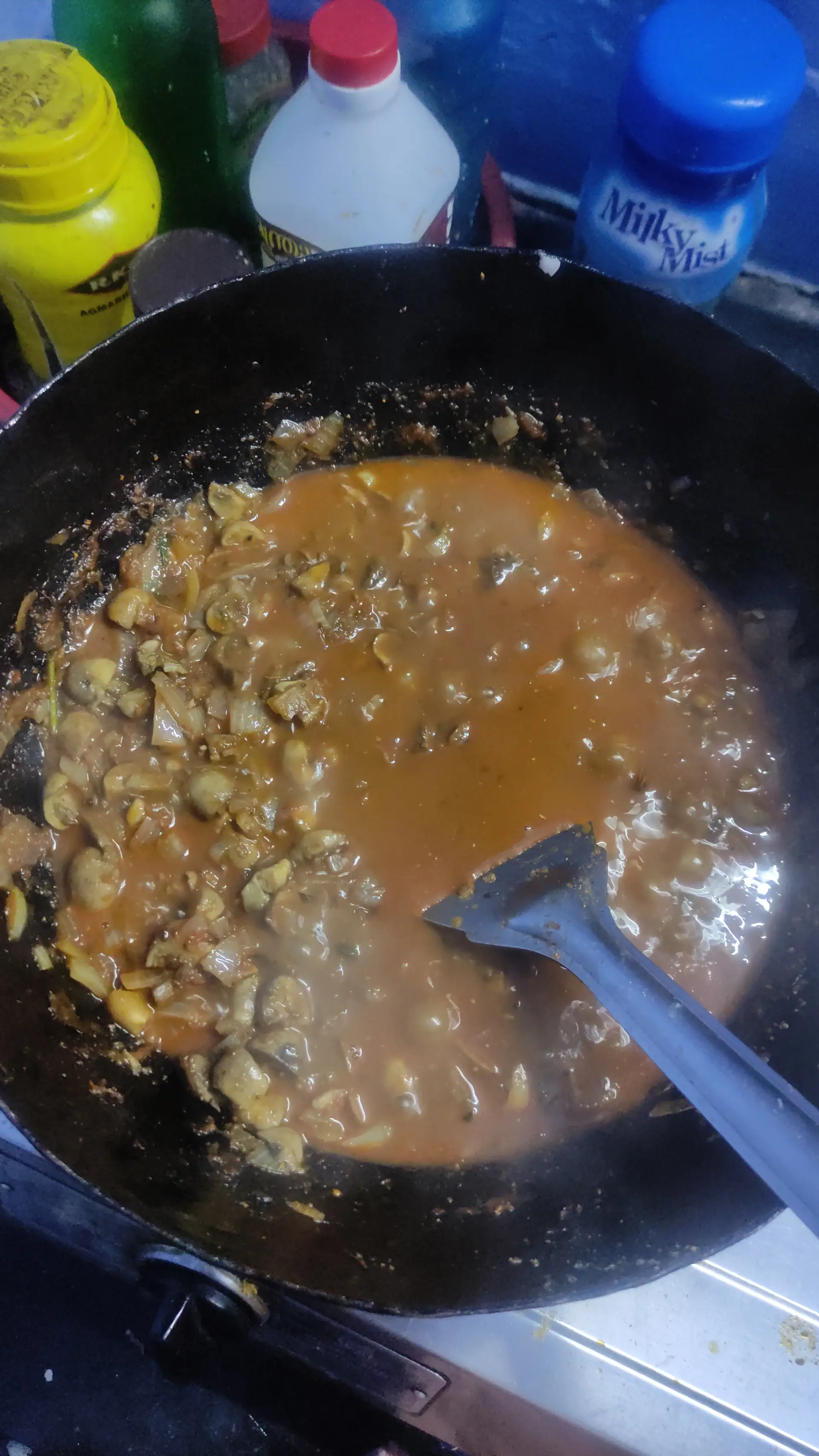 A cook's photo of Mushroom Masala