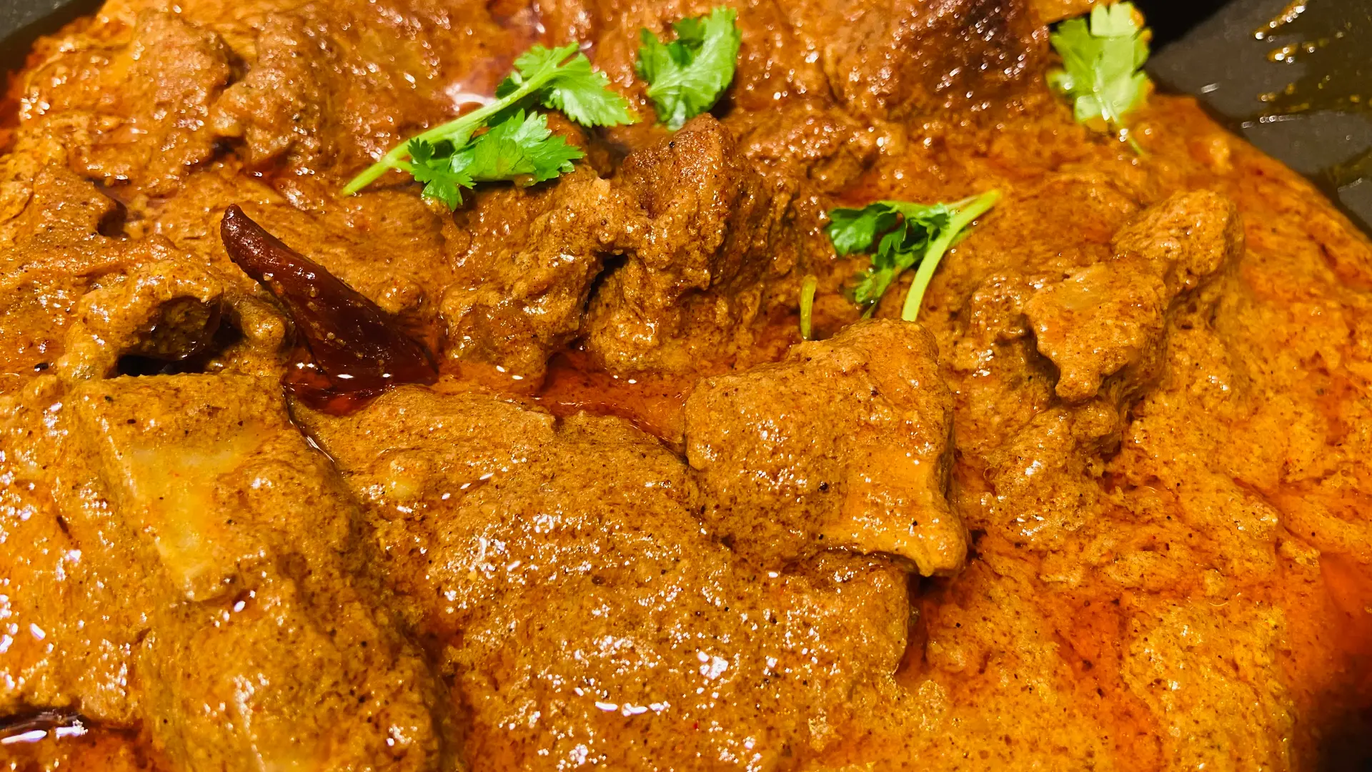 A cook's photo of Mutton Kolhapuri
