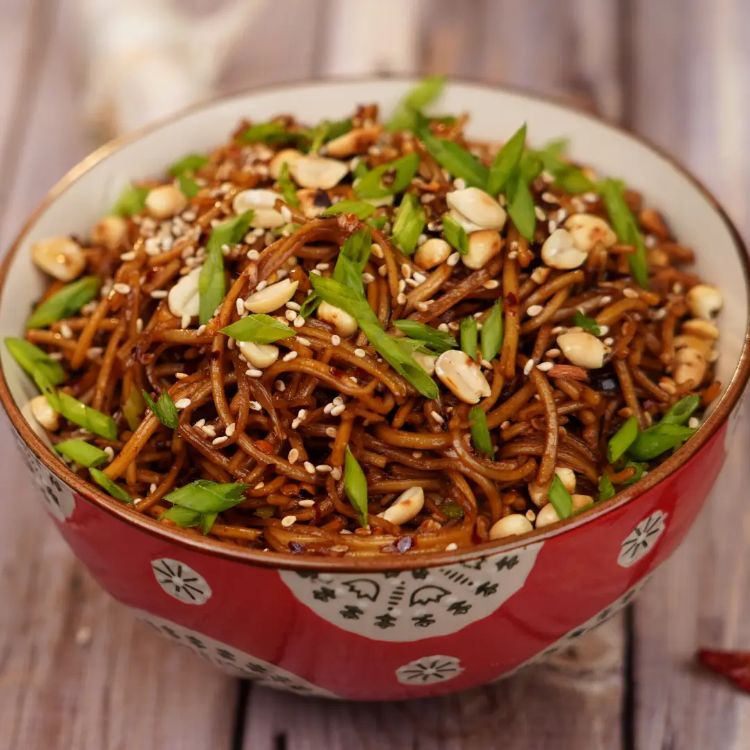 Sweet and Spicy Crunchy Noodles