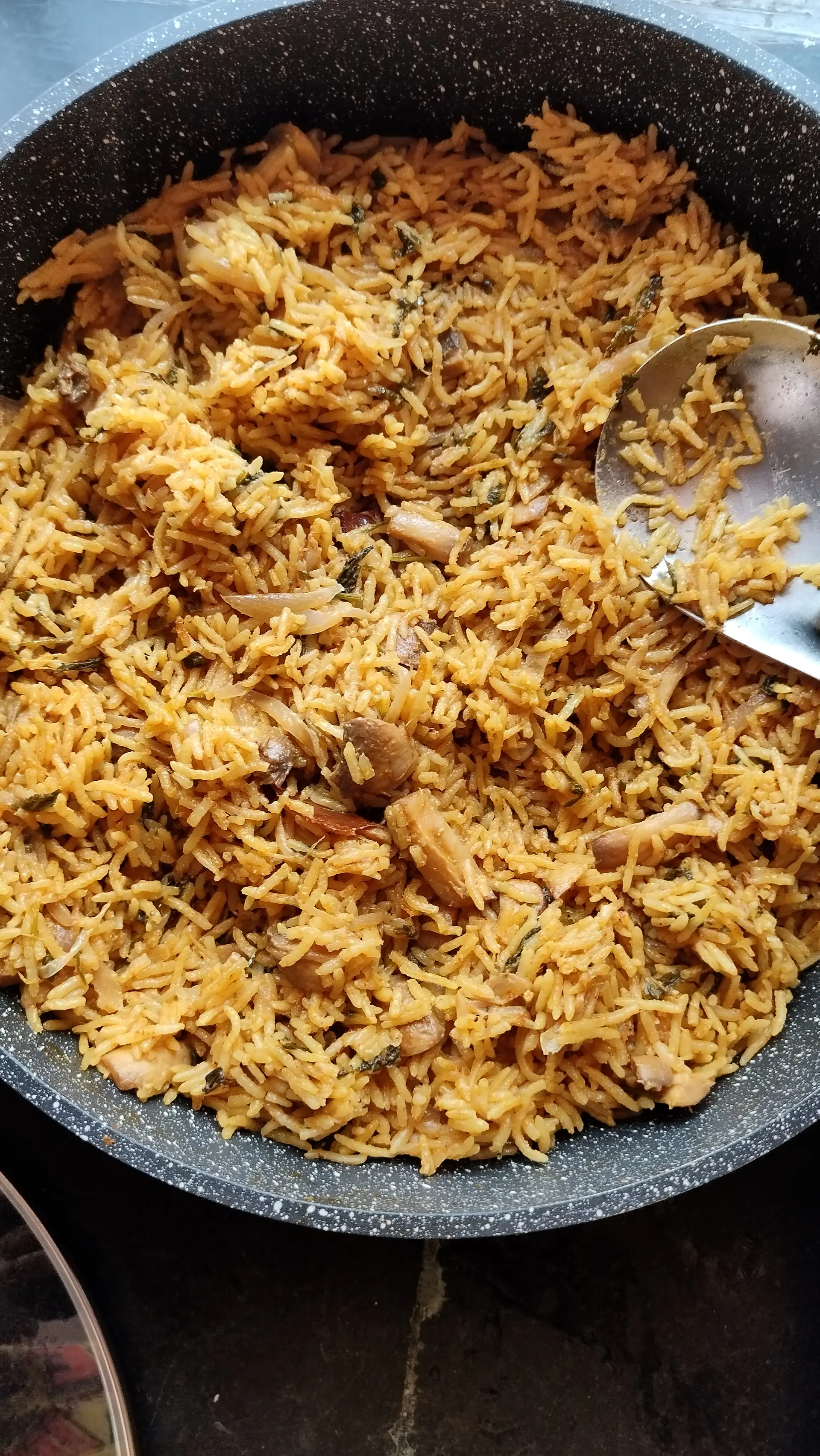 A cook's photo of Mushroom Biryani