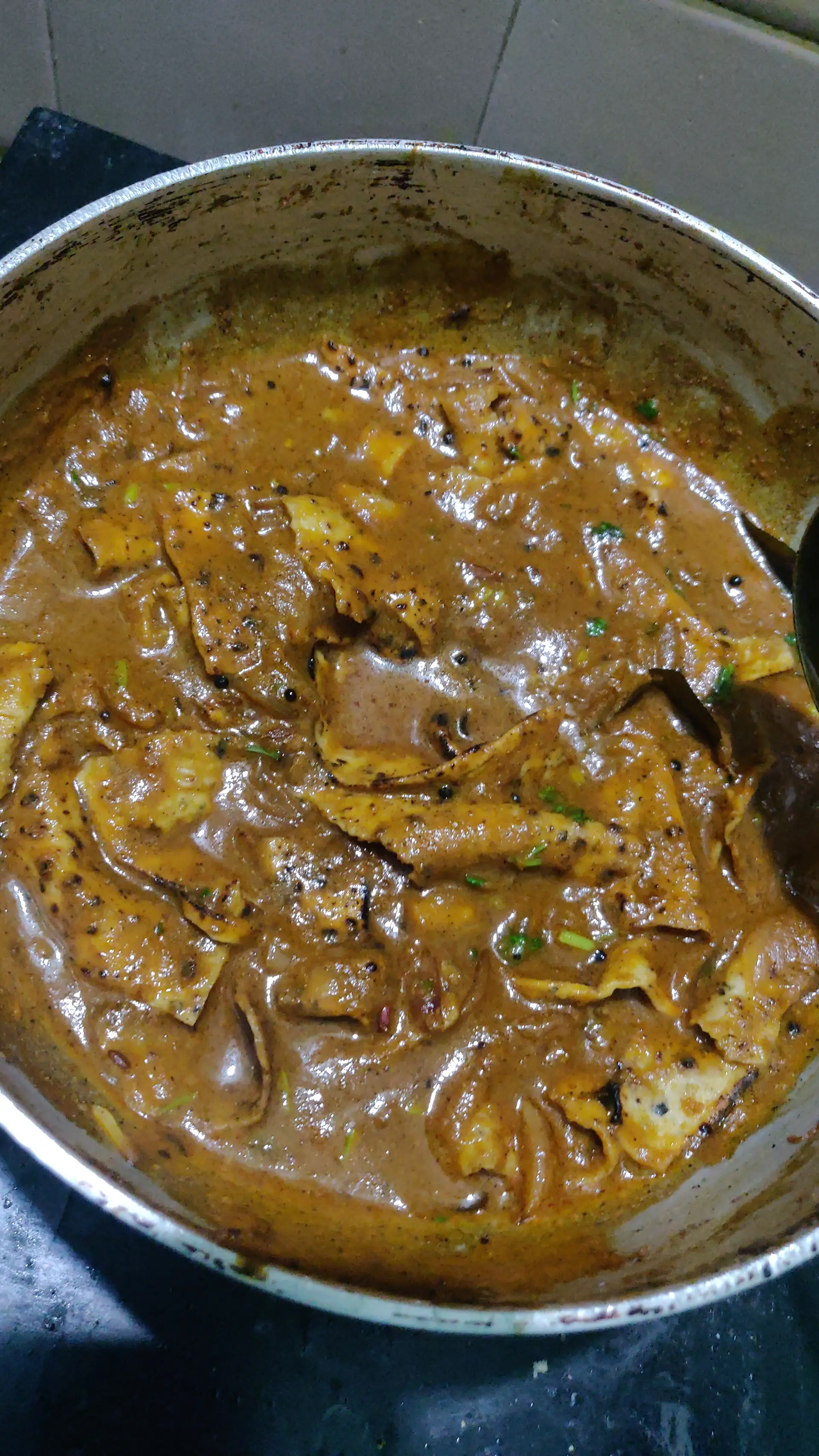 A cook's photo of Appalam Kuzhambu