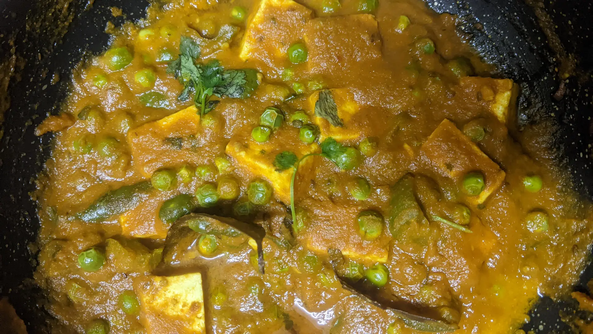 A cook's photo of Matar Paneer Gravy