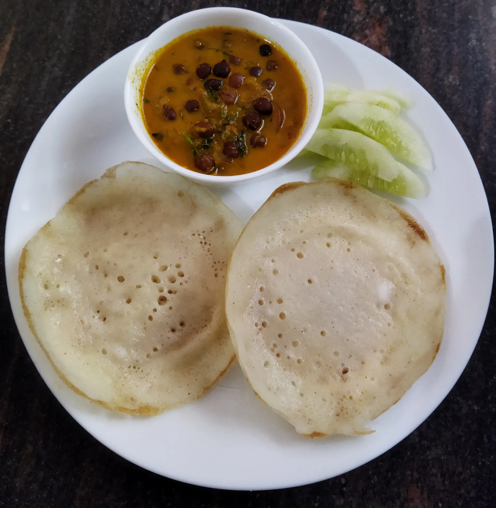 A cook's photo of Appam