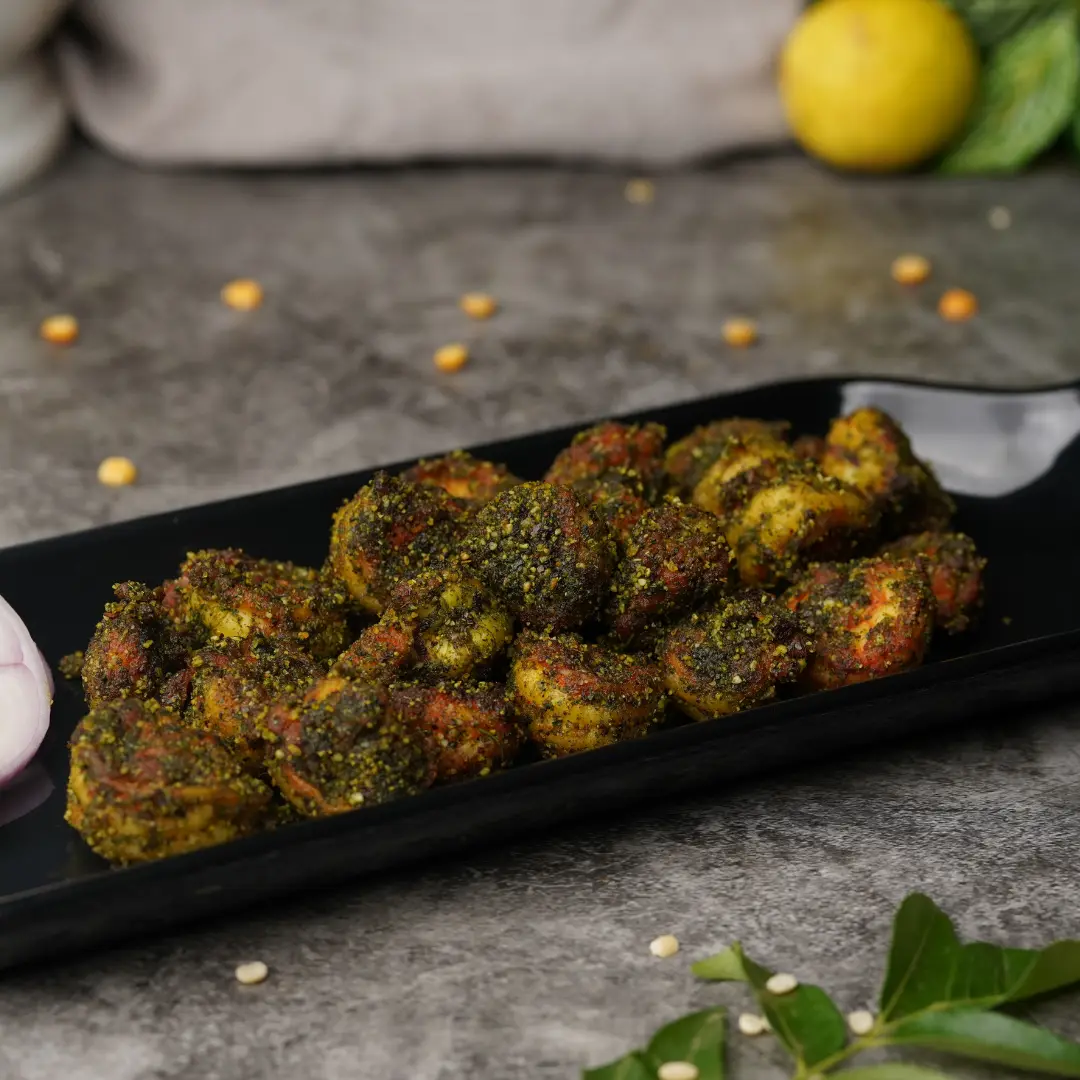 Curry Leaves Fried Prawns
