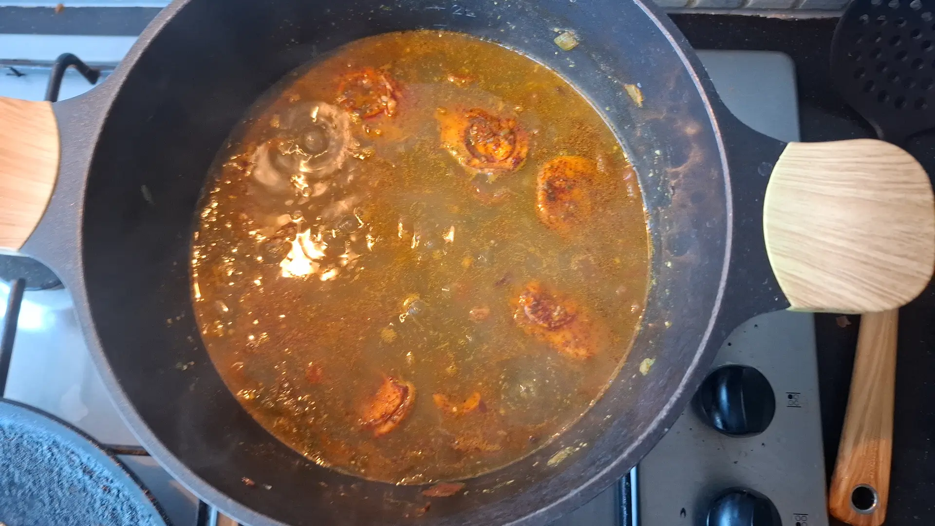 A cook's photo of Egg Spinach Curry