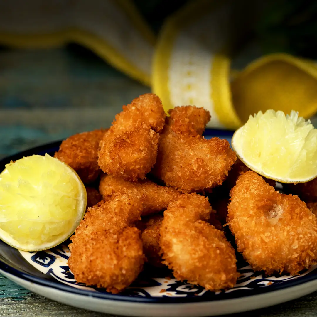 Golden Fried Coconut Prawns