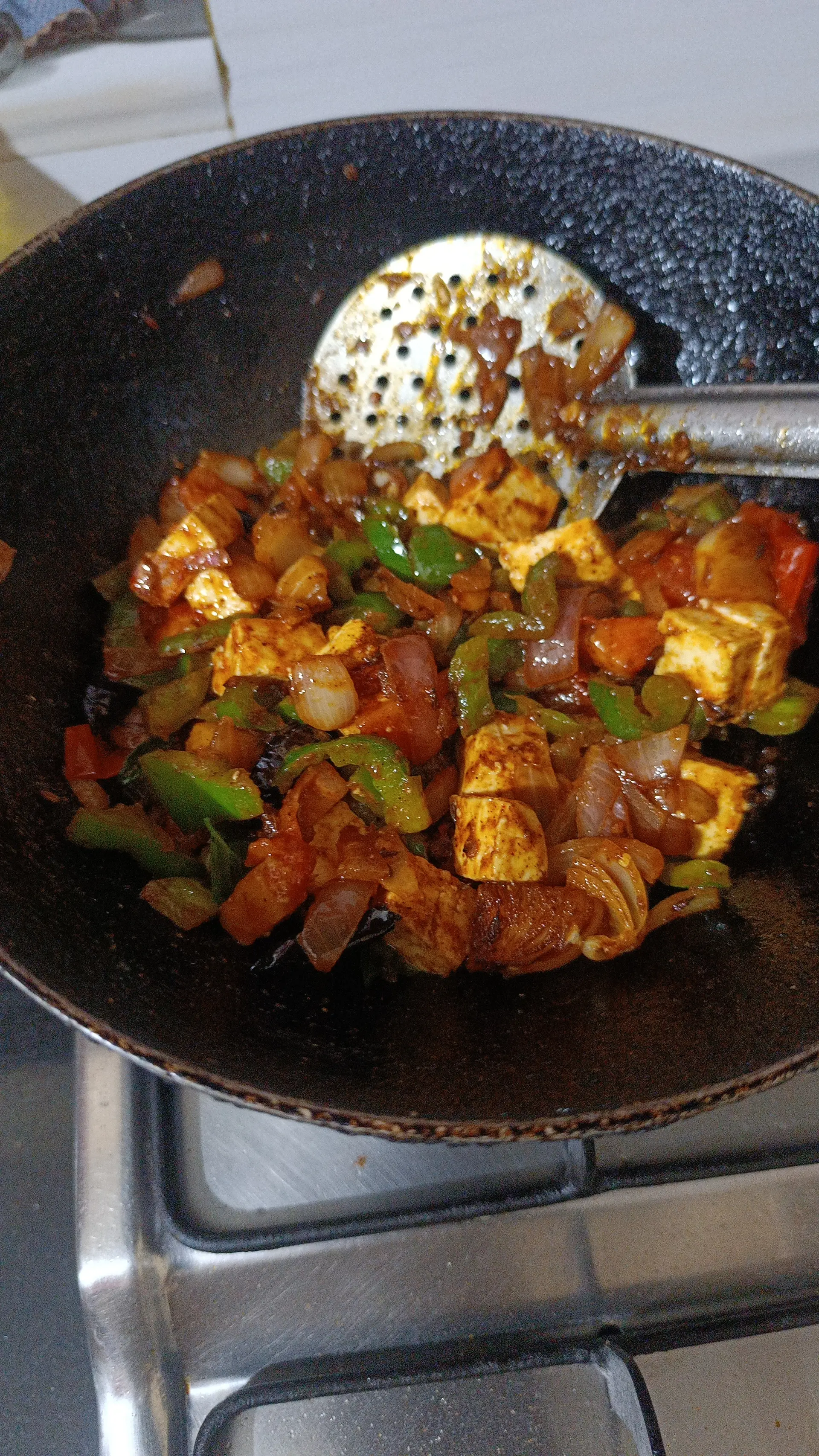 A cook's photo of Paneer Jalfrezi