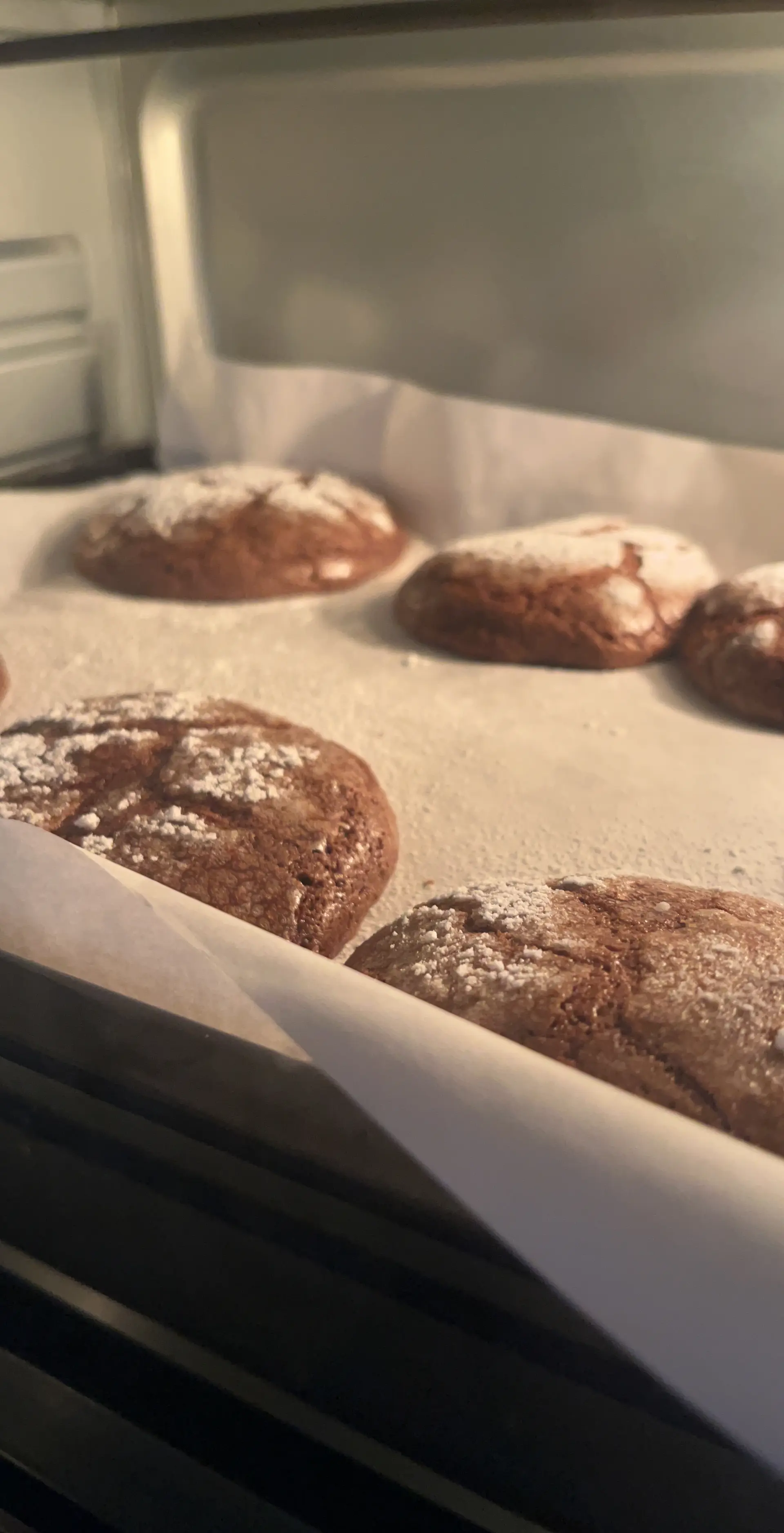A cook's photo of Eggless Crinkle Cookies