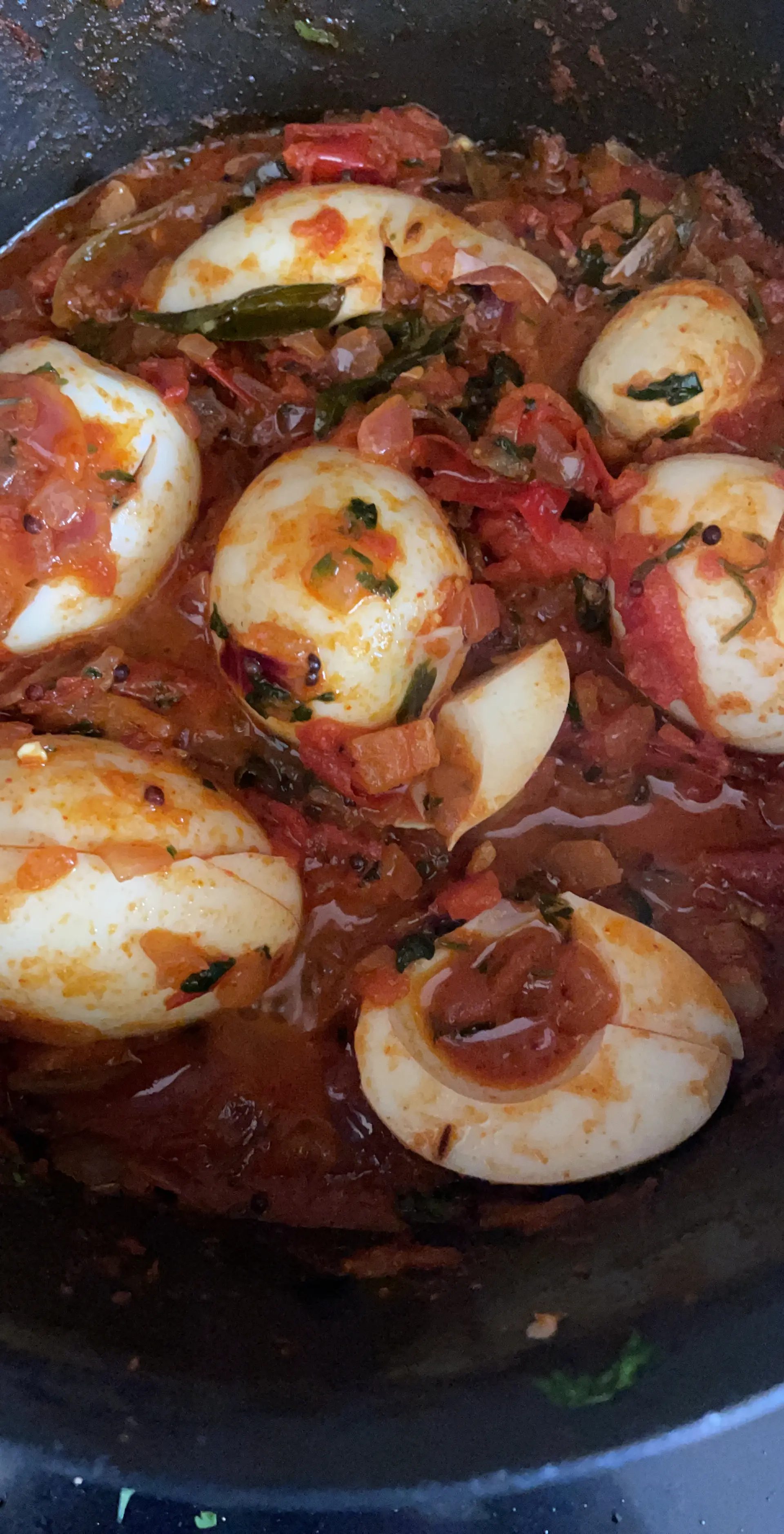 A cook's photo of Boiled Egg Thokku