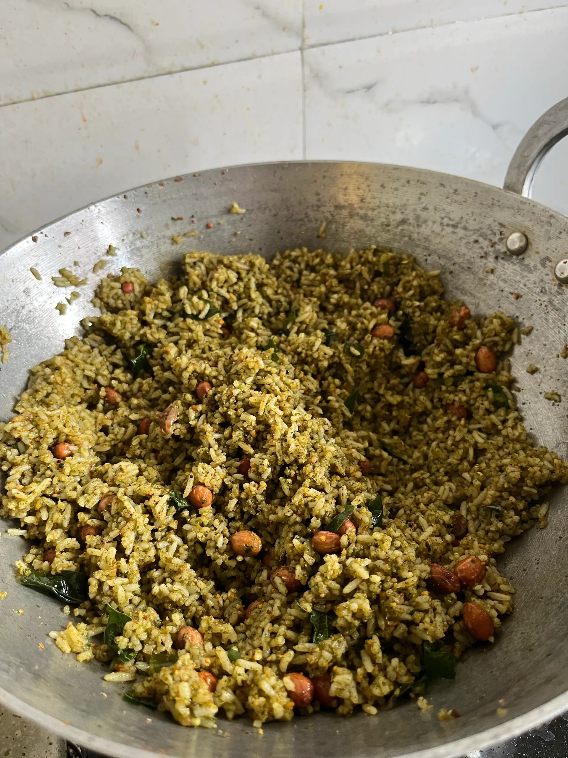 A cook's photo of Curry Leaf Rice