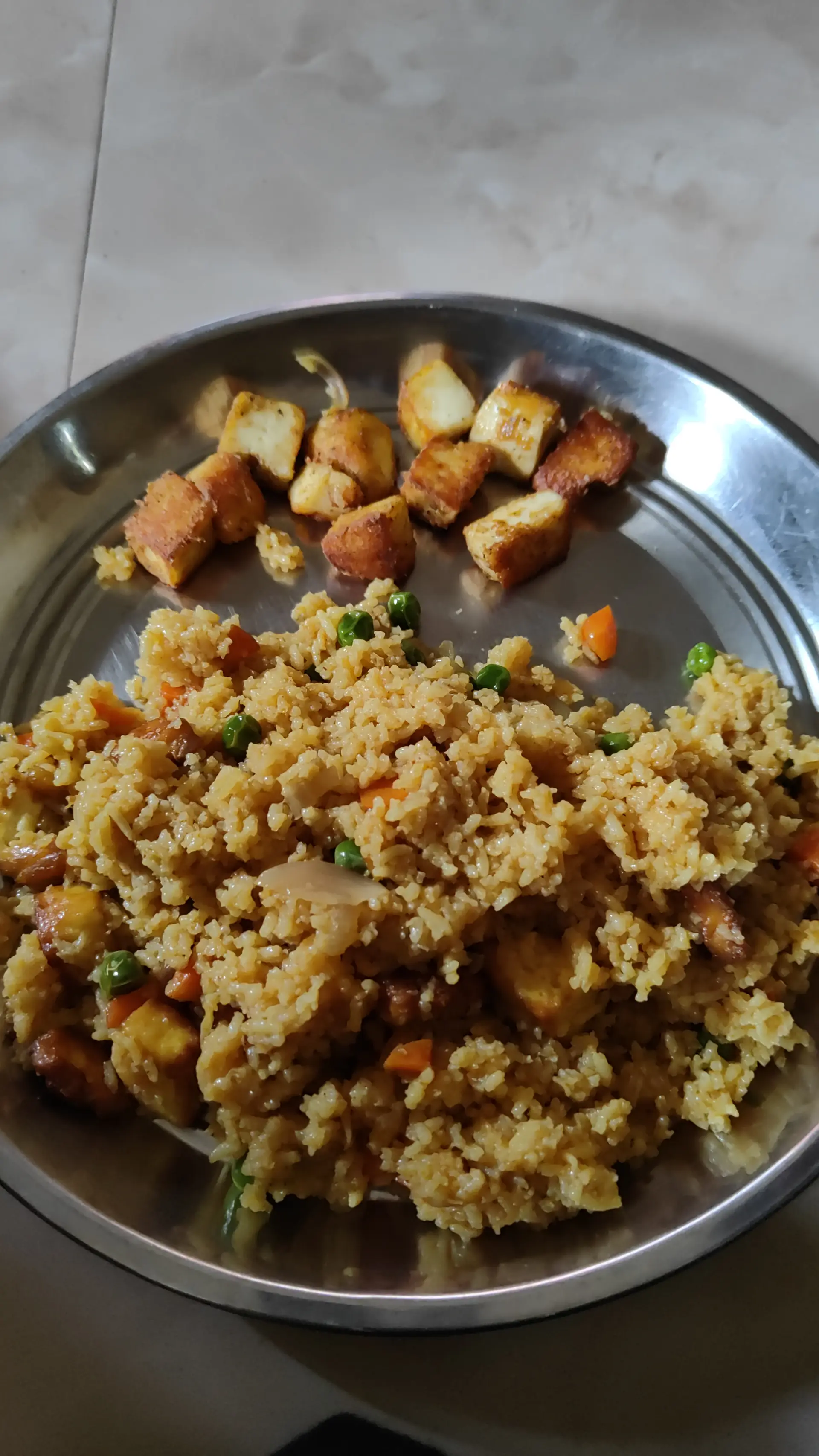 A cook's photo of Paneer Pulao