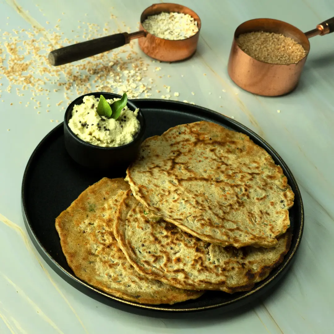 Wheat and Oats Utthappam