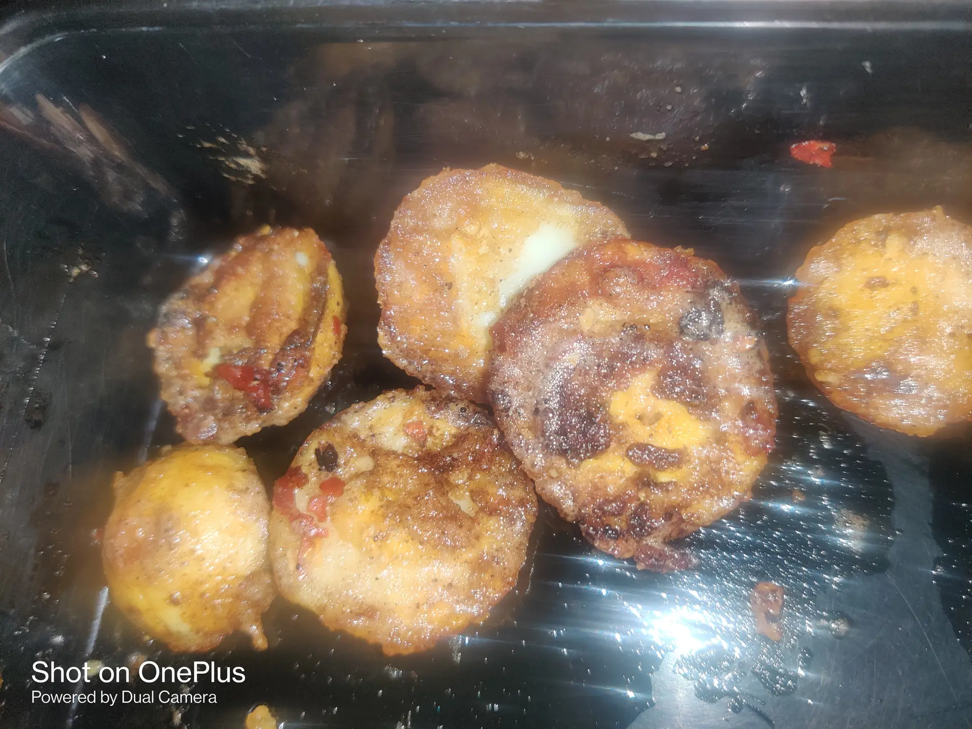 A cook's photo of Golden Coin Eggs