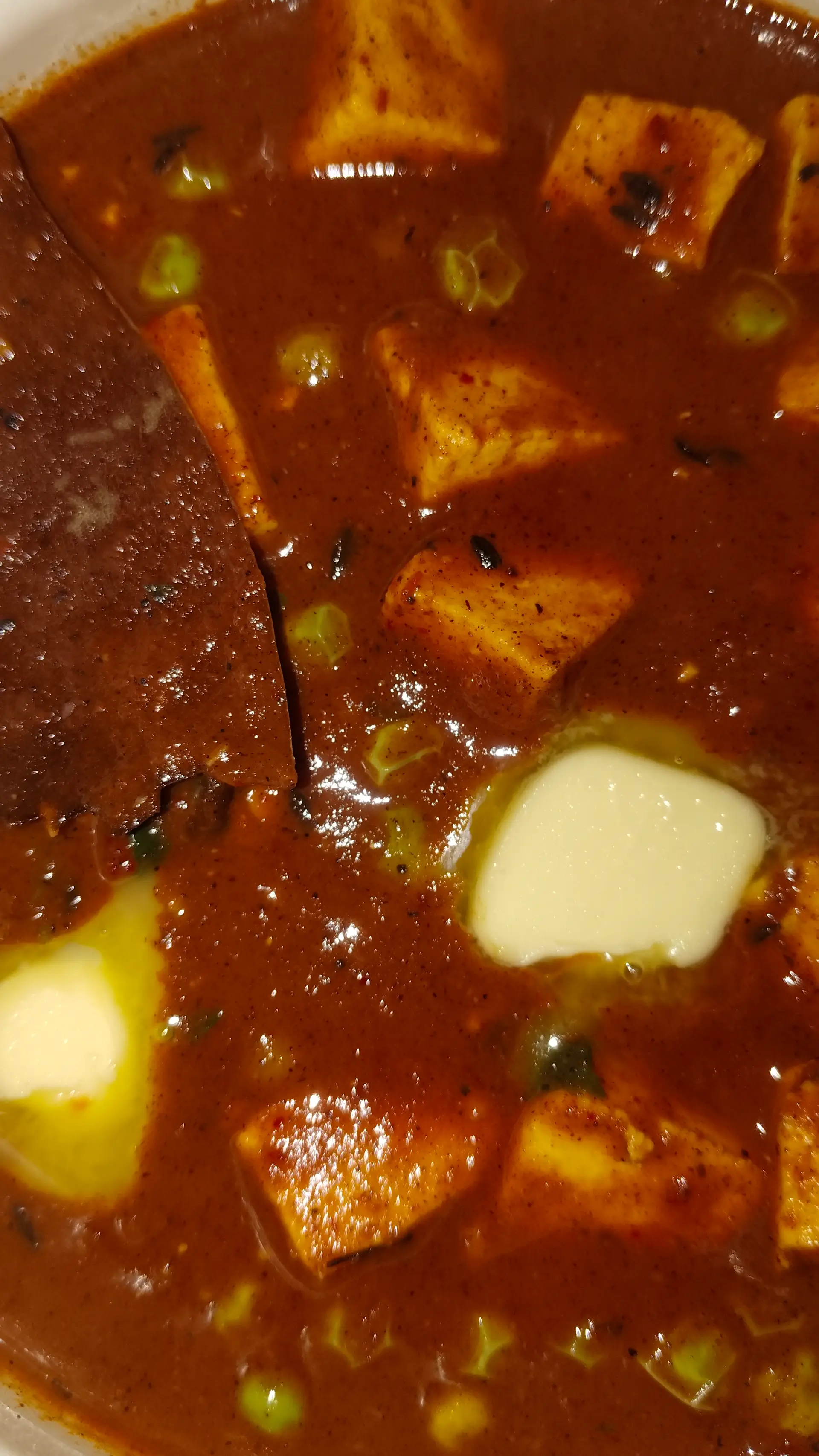 A cook's photo of Matar Paneer Gravy