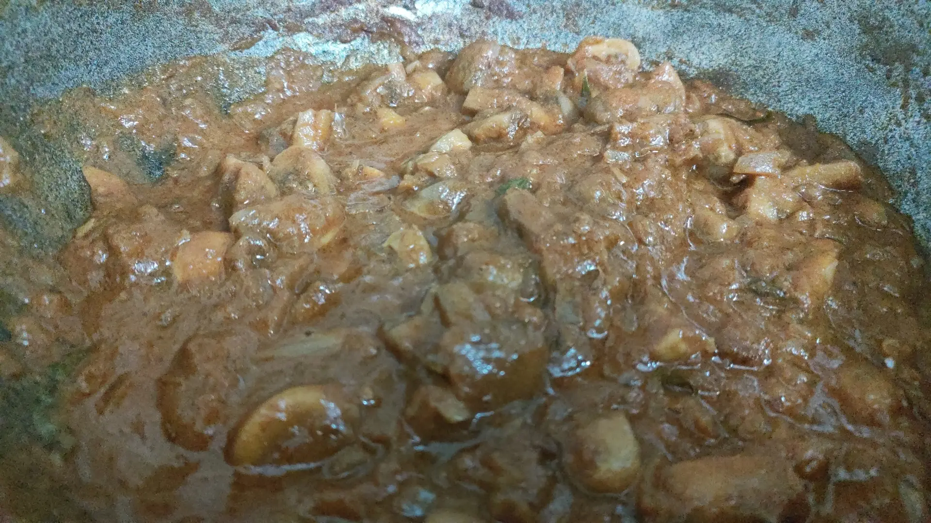 A cook's photo of Mushroom Masala