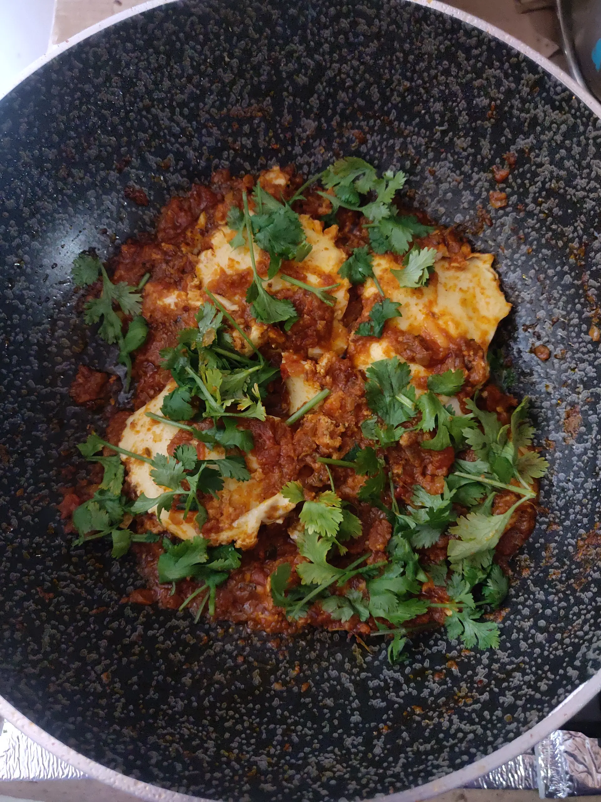 A cook's photo of Egg Drop Curry